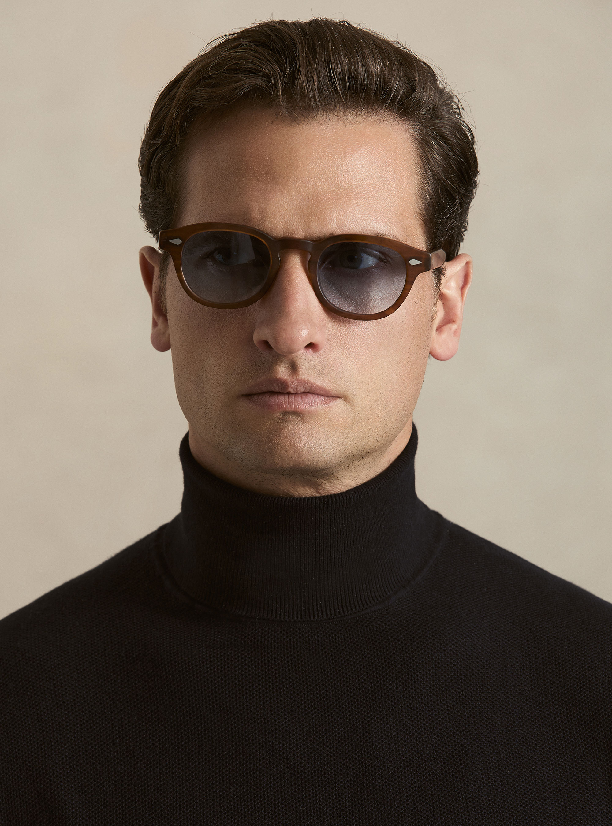 Waffelstrick-Rollkragenpullover, NAVY 0218C