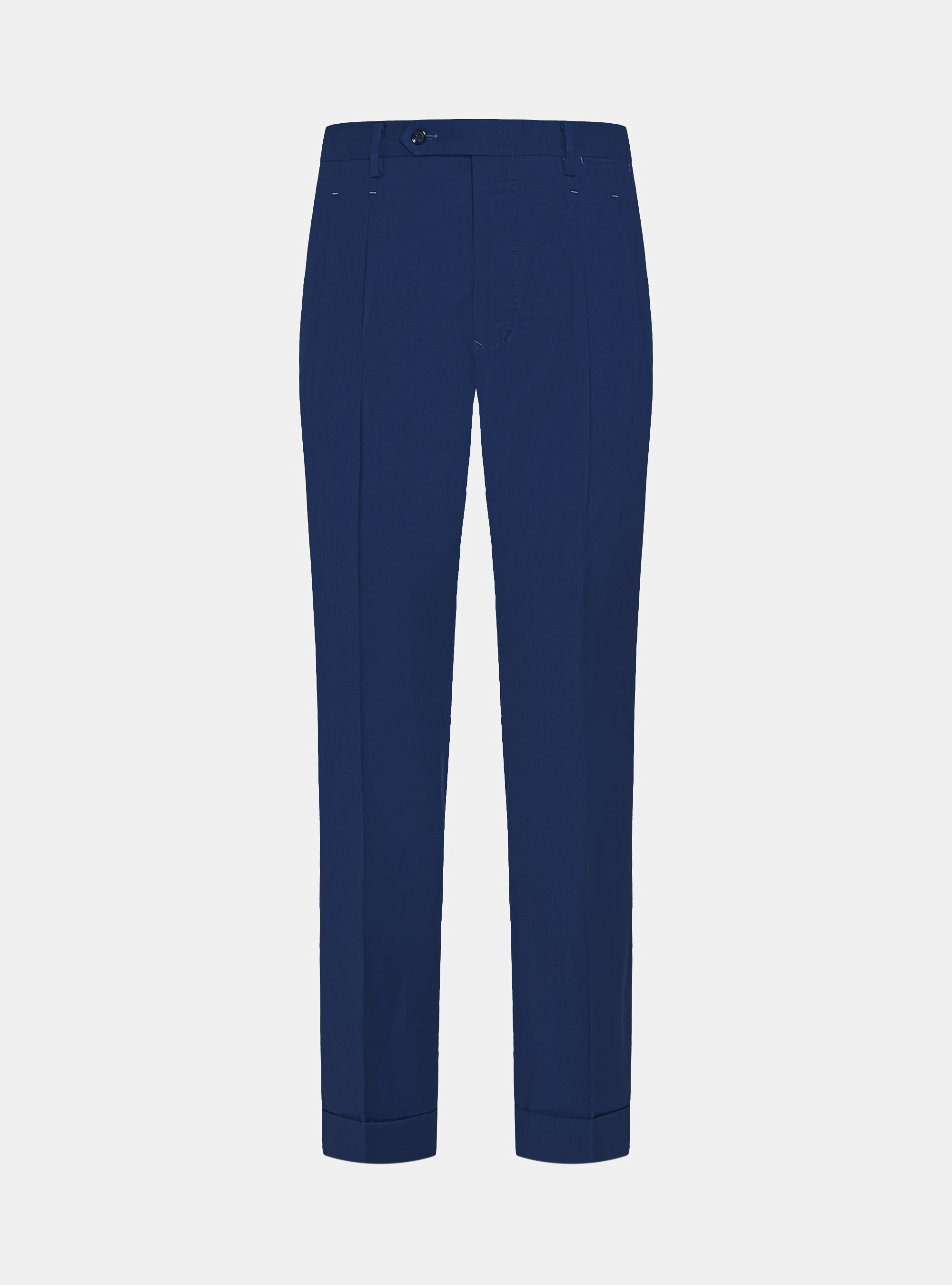 Pantaloni con pince per abito doppiopetto in lana reda superfine 110's, BASALTO