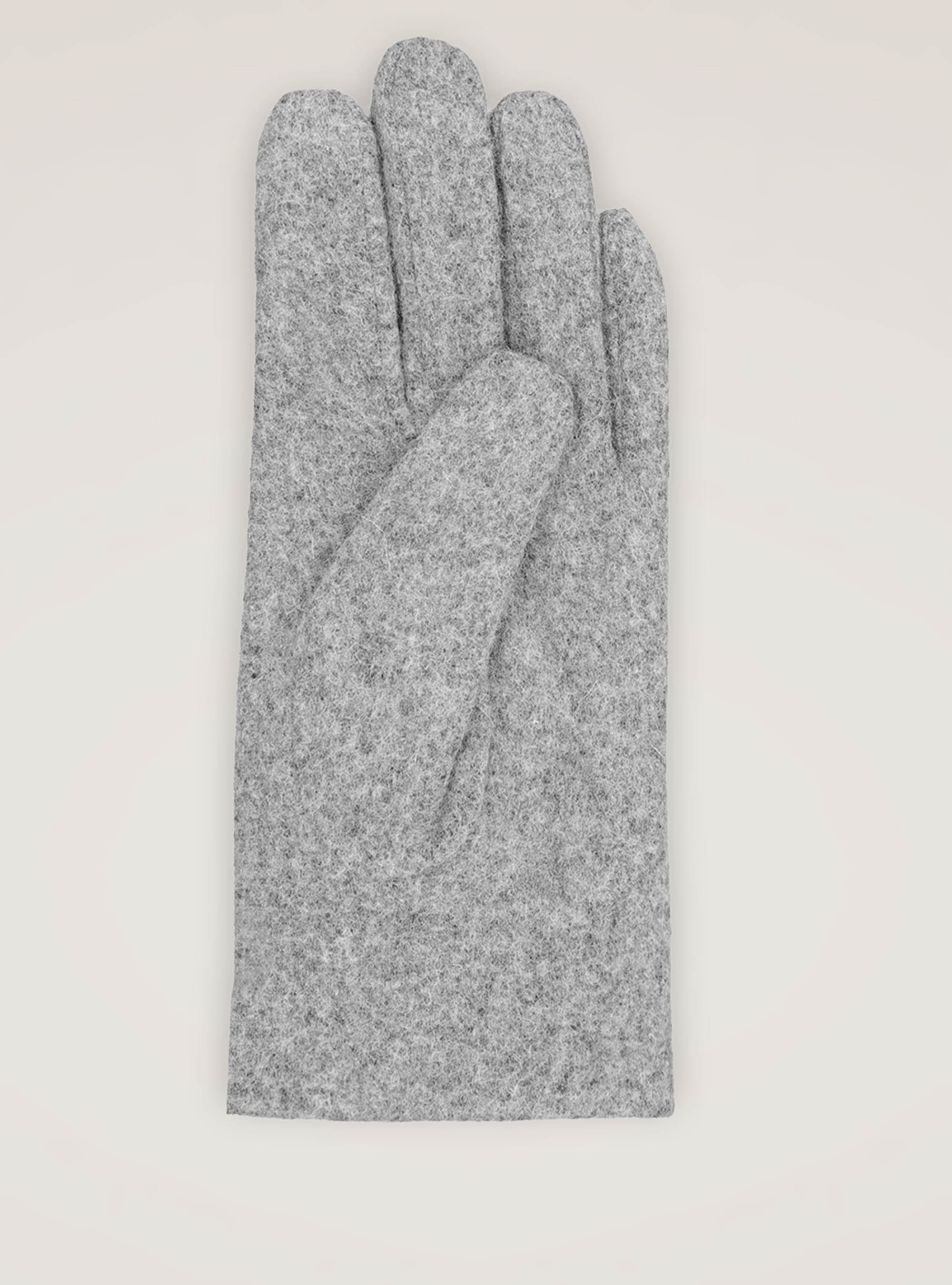 GUANTES DE LANA, GRIS MARENGO