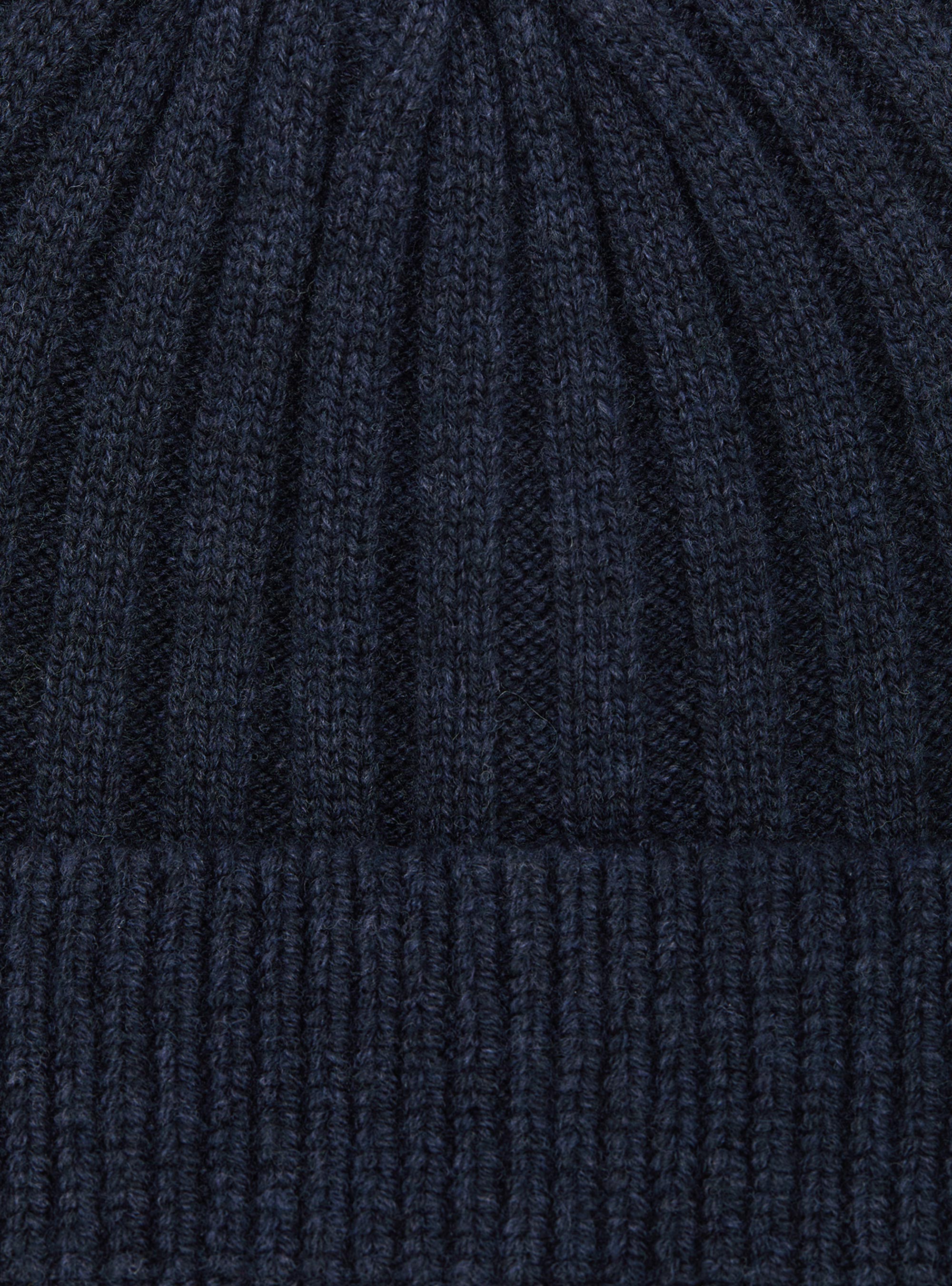 Cappello costa inglese in misto cashmere, BLU NAVY