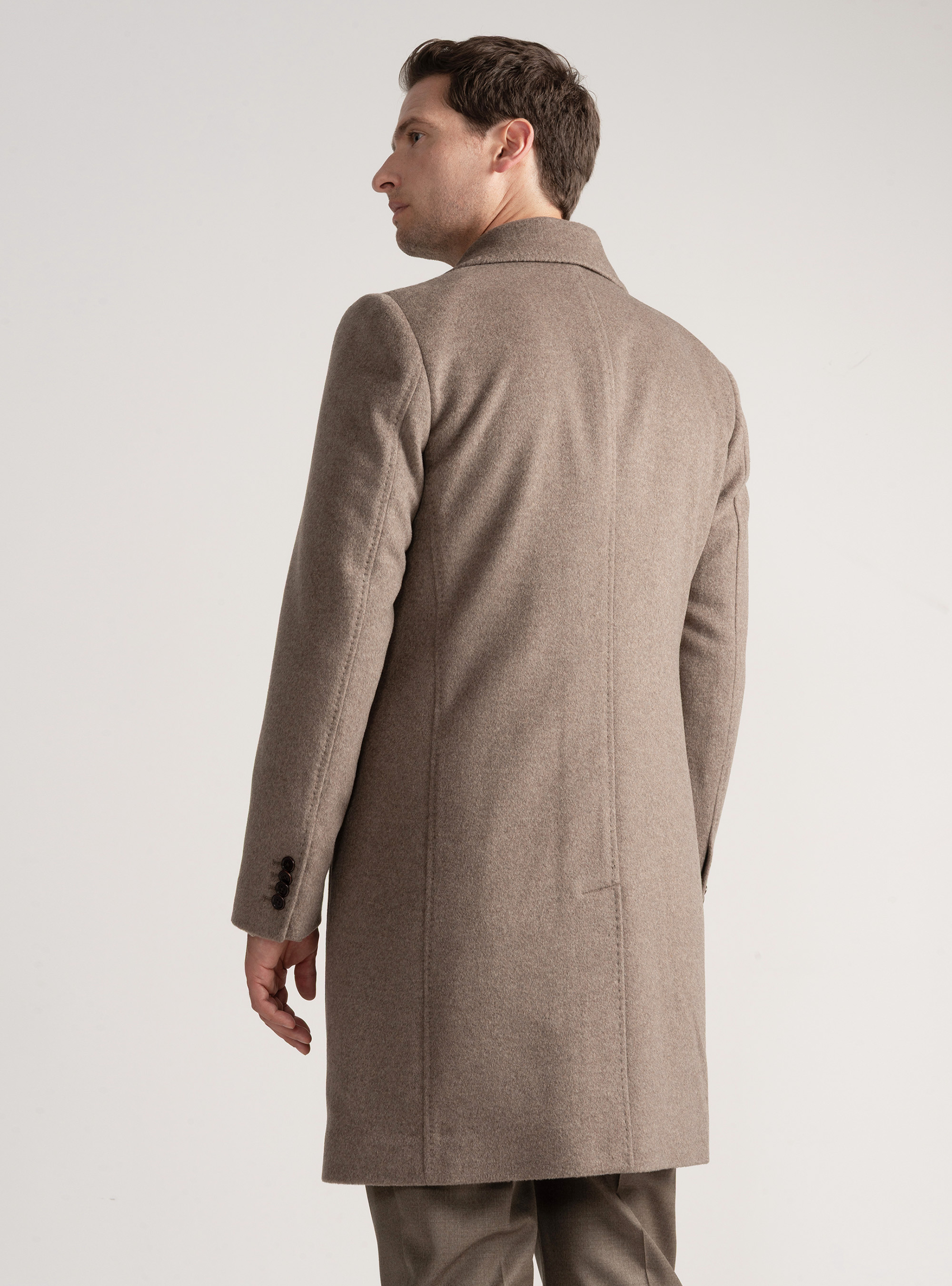 Wool and cashmere coat, MUD
