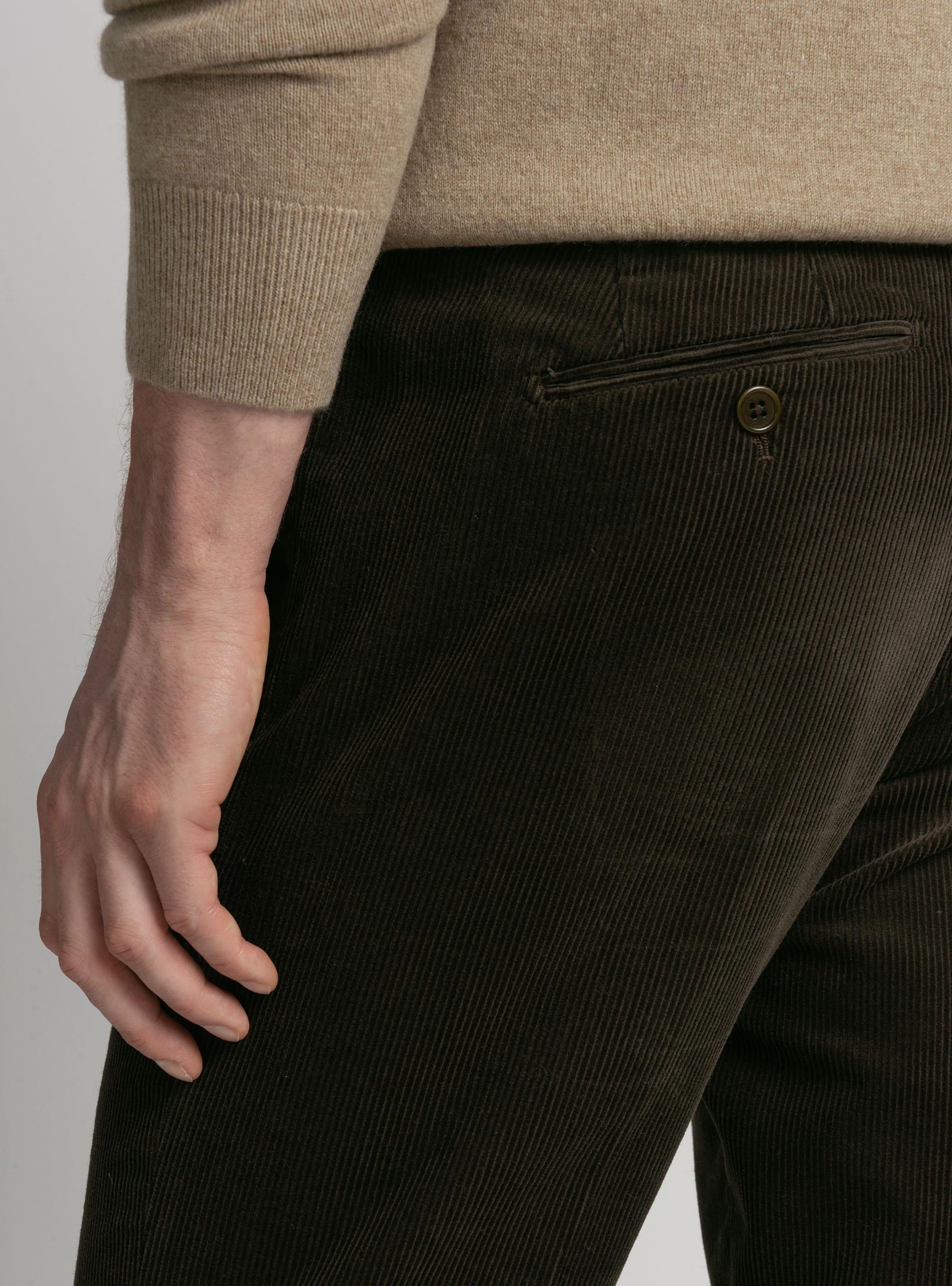 Pantalones de terciopelo, MARRON