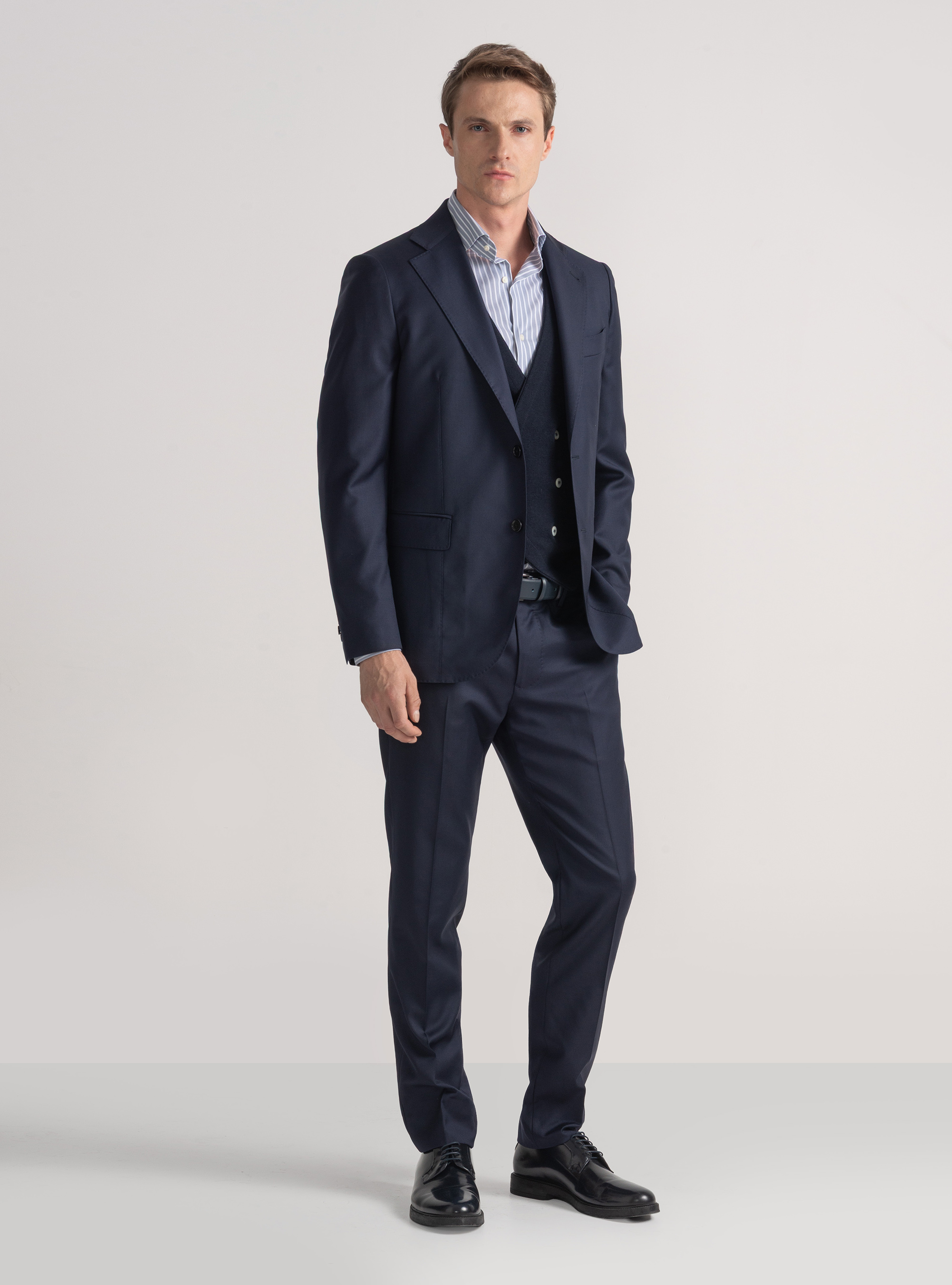 Pure wool suit blazer Vitale Barberis Canonico, NAVY BLUE