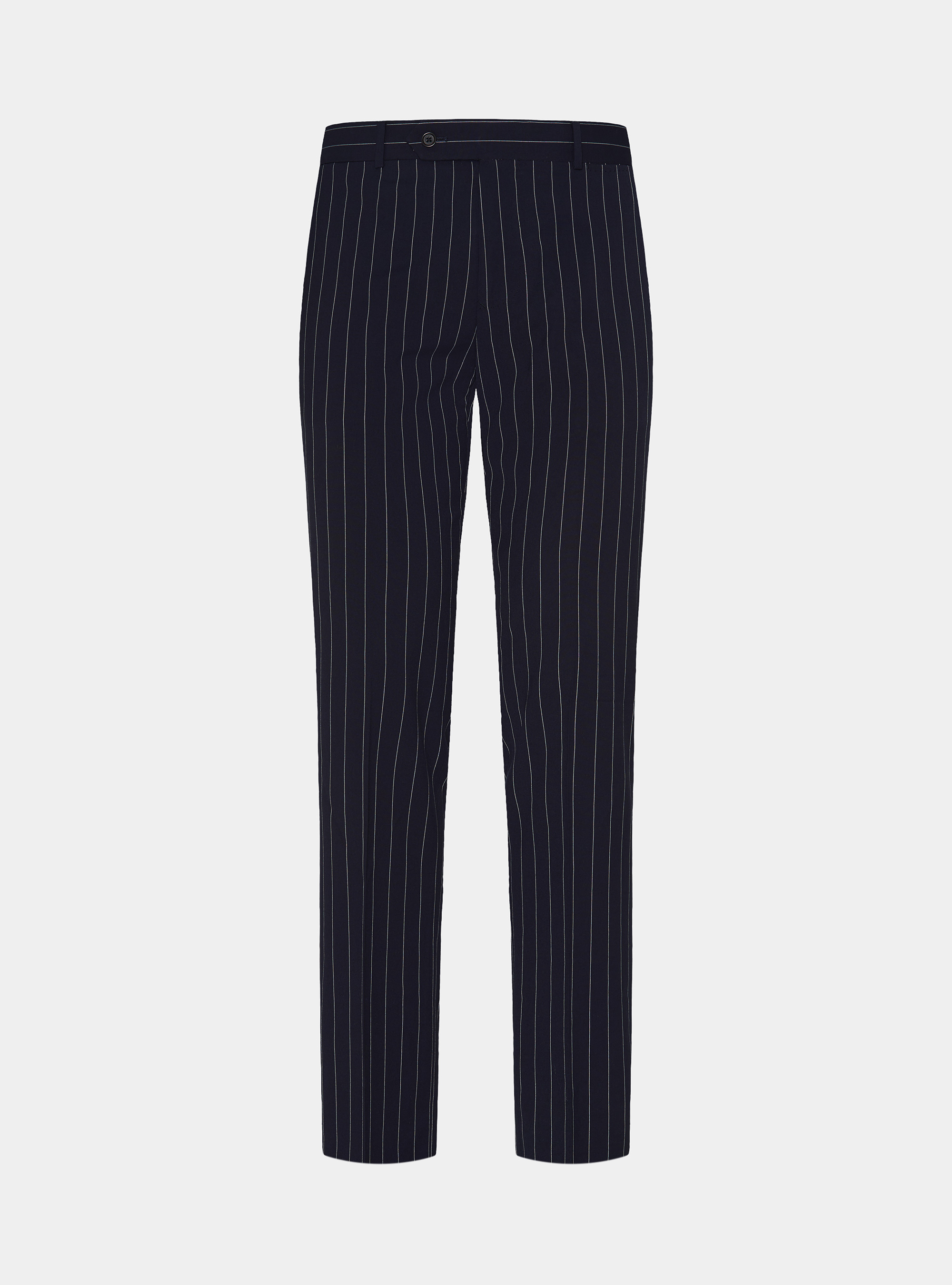 Pinstripe suit trousers, NAVY BLUE