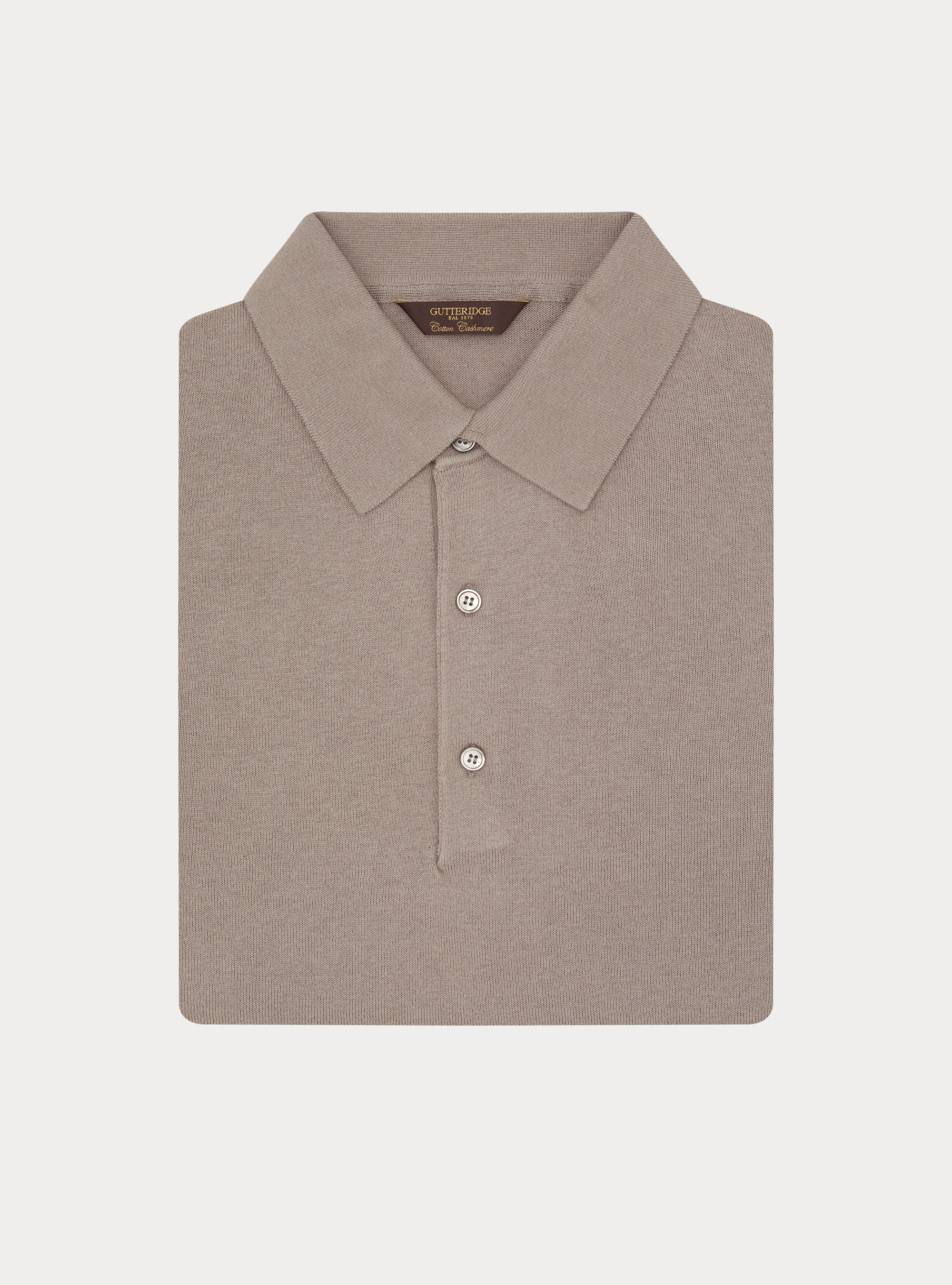 Polo in maglia di cotone e cashmere, FANGO 0568C