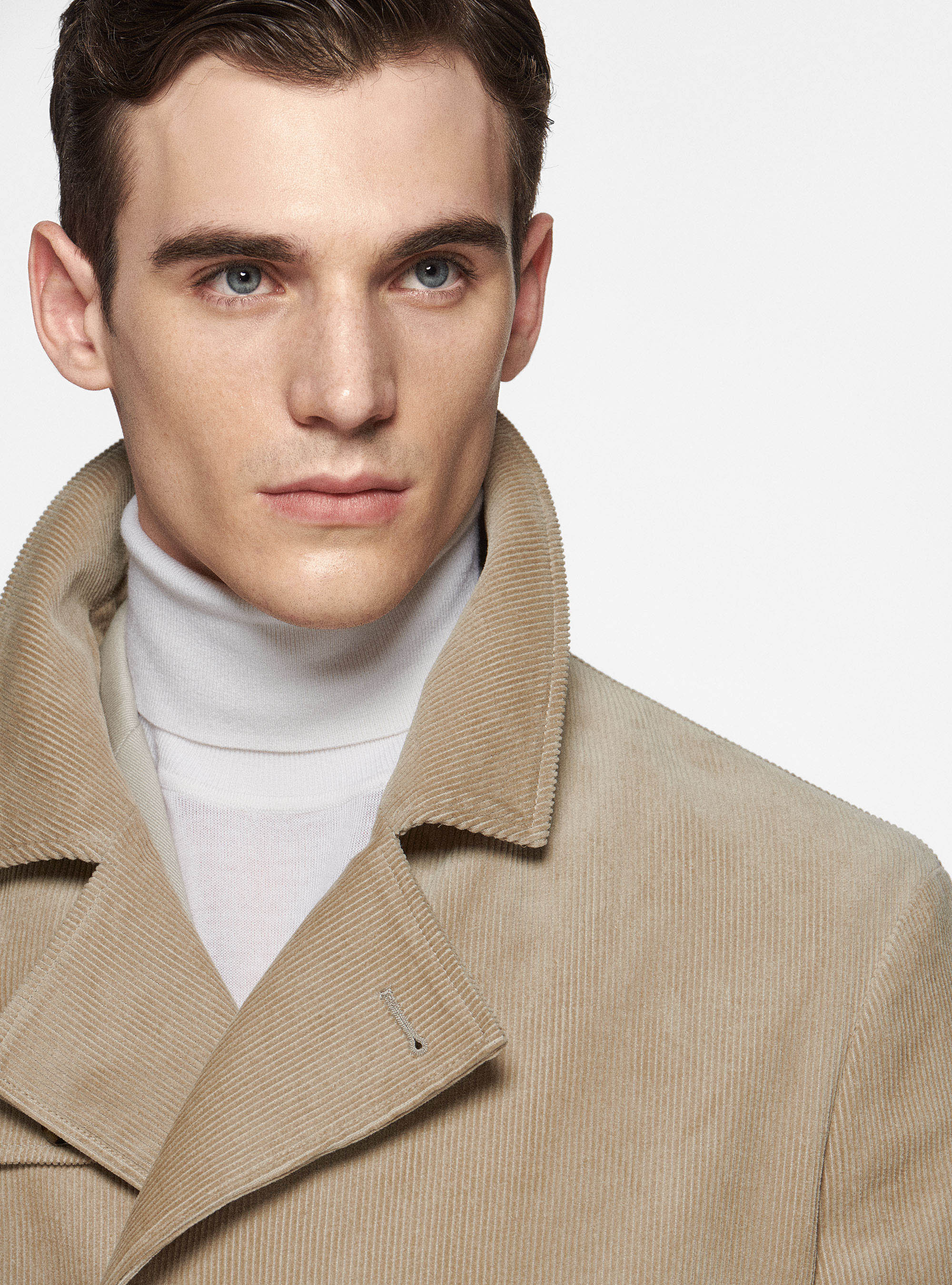 Trench-coat en velours, SABLE