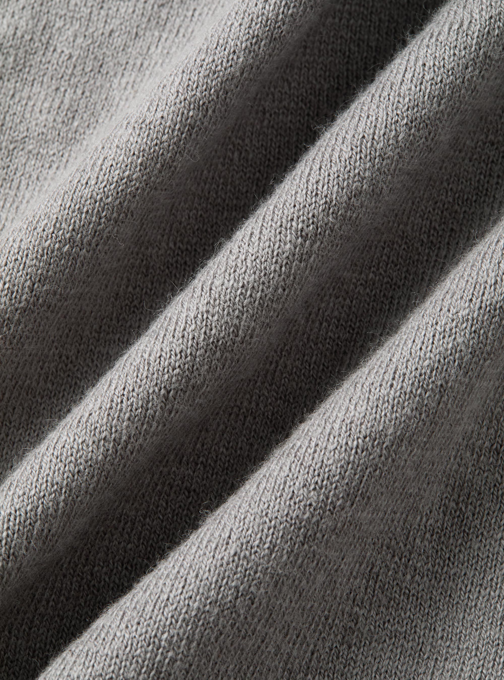Gilet doppiopetto in maglia di cotone e cashmere, GRIGIO CHIARO