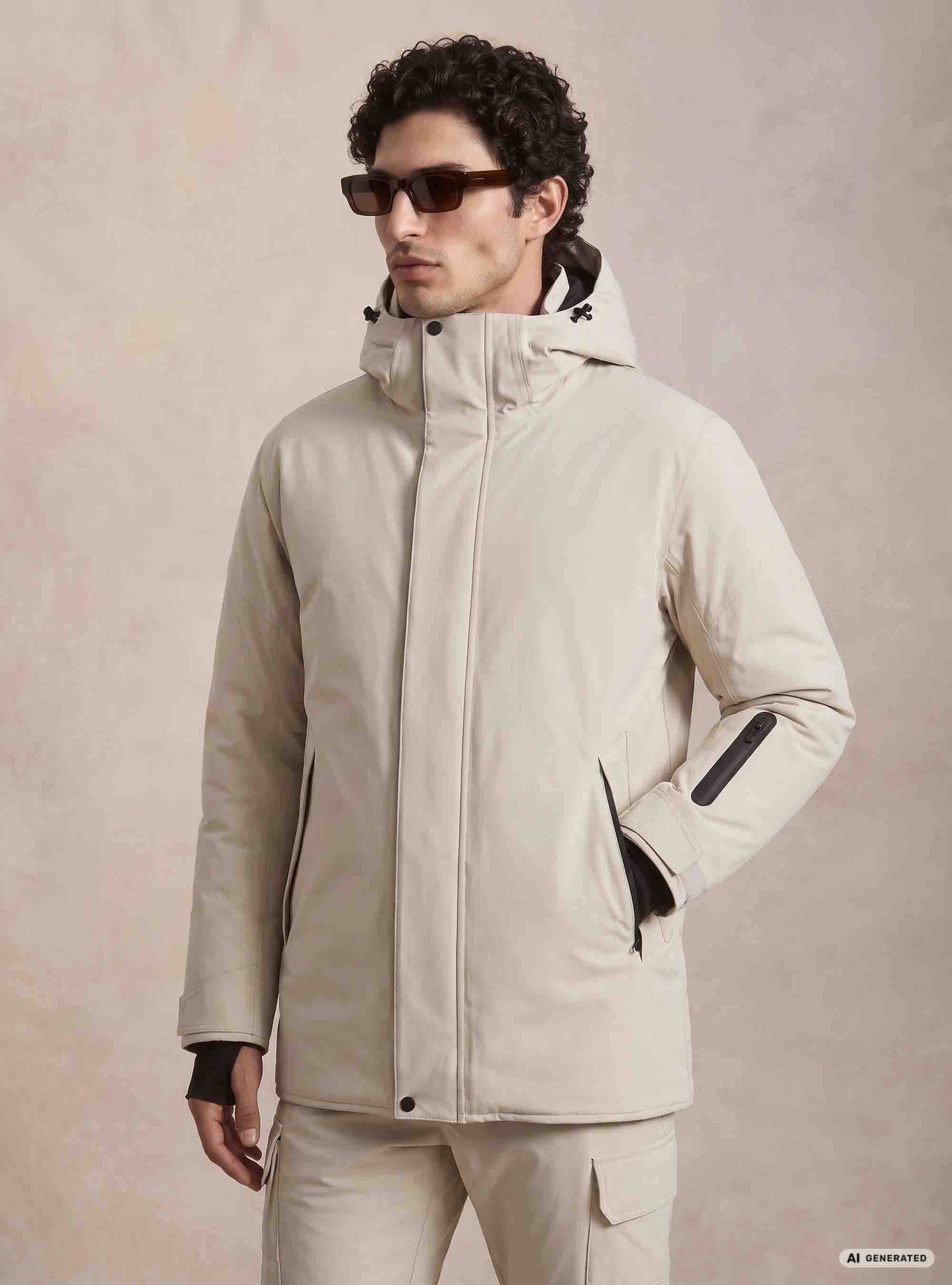 Veste de ski &agrave; capuche, CR&Atilde; ME