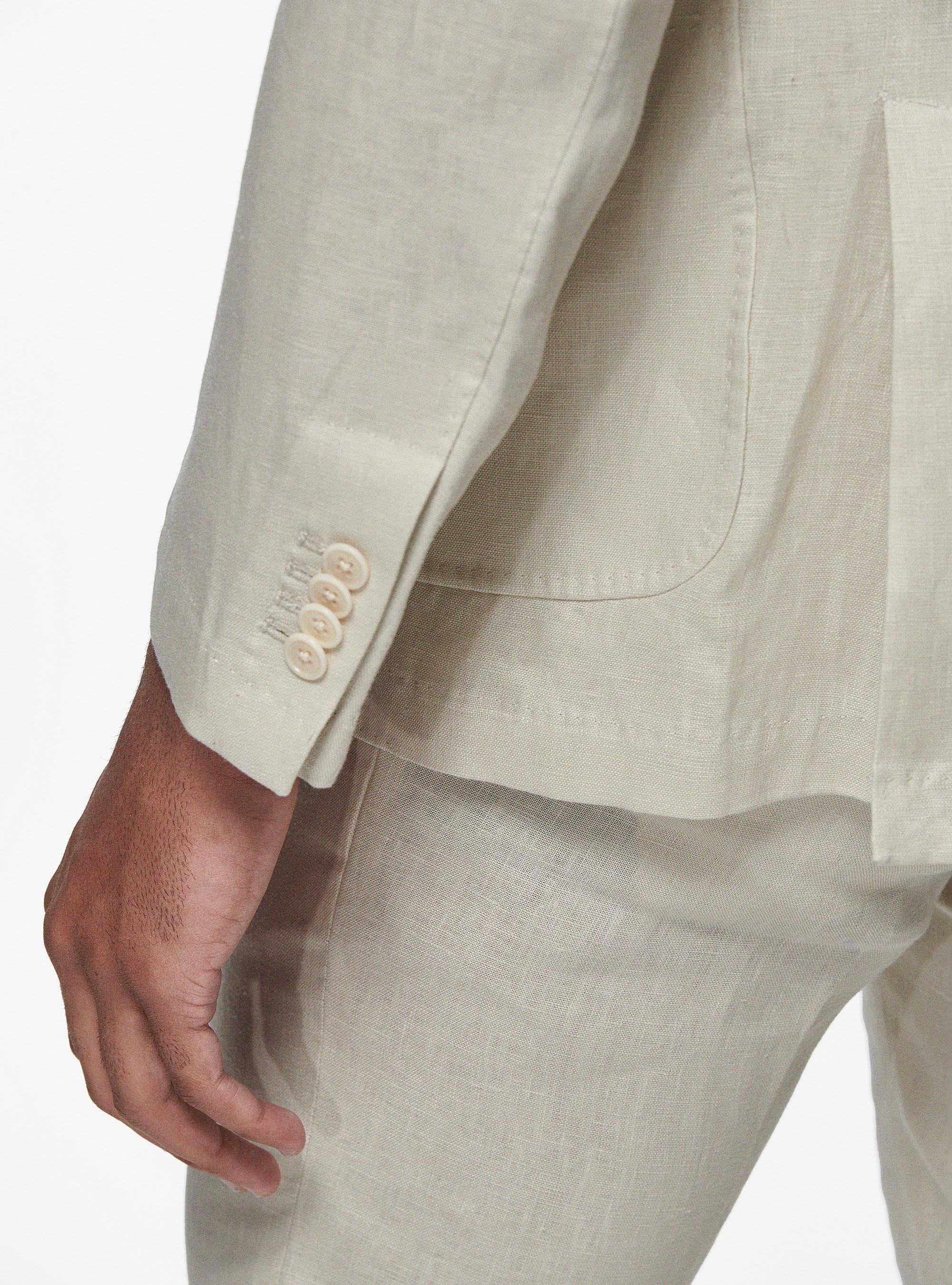 Pure linen blazer, ECRU