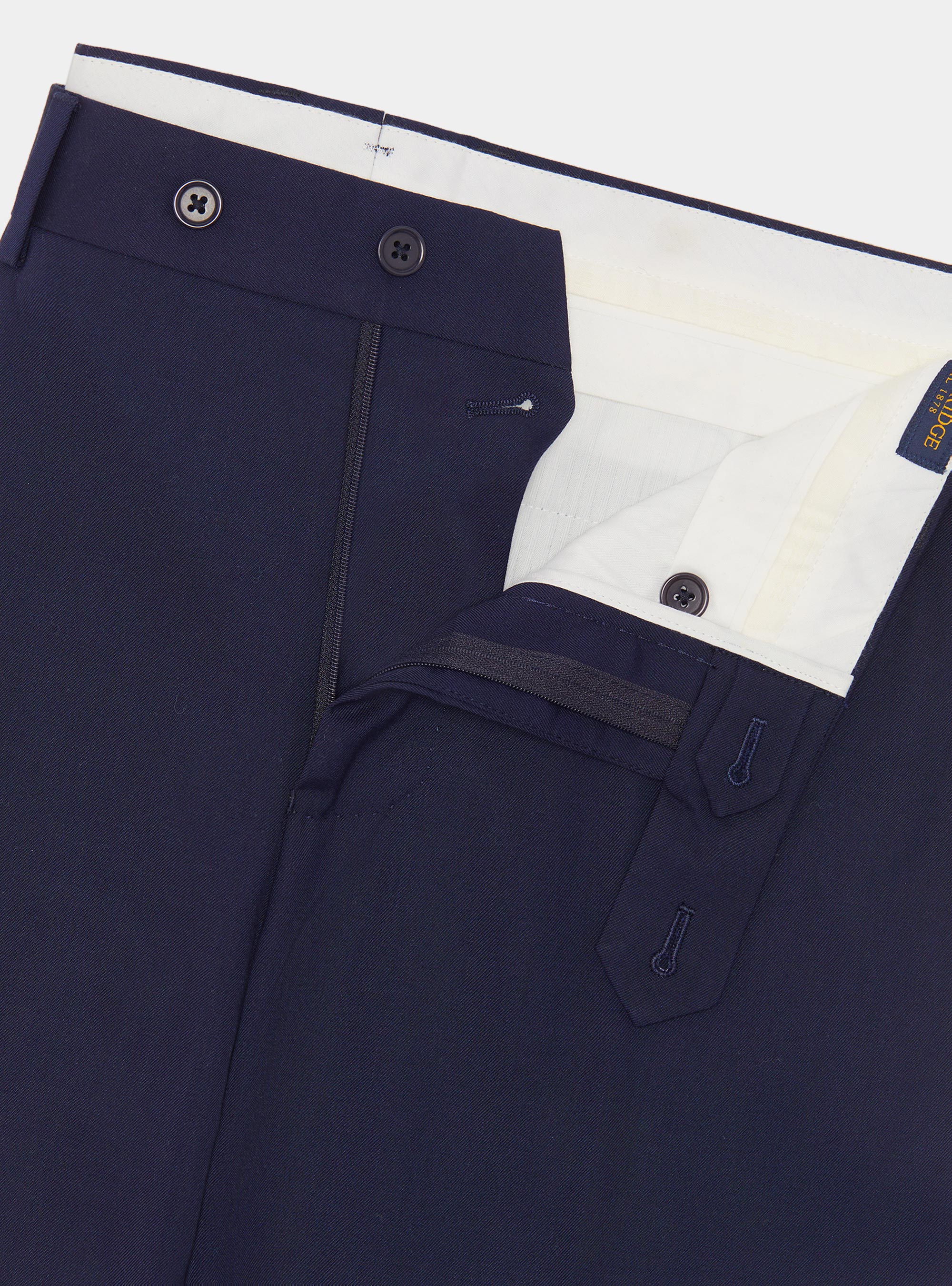 Slim-fit suit trousers, NAVY BLUE