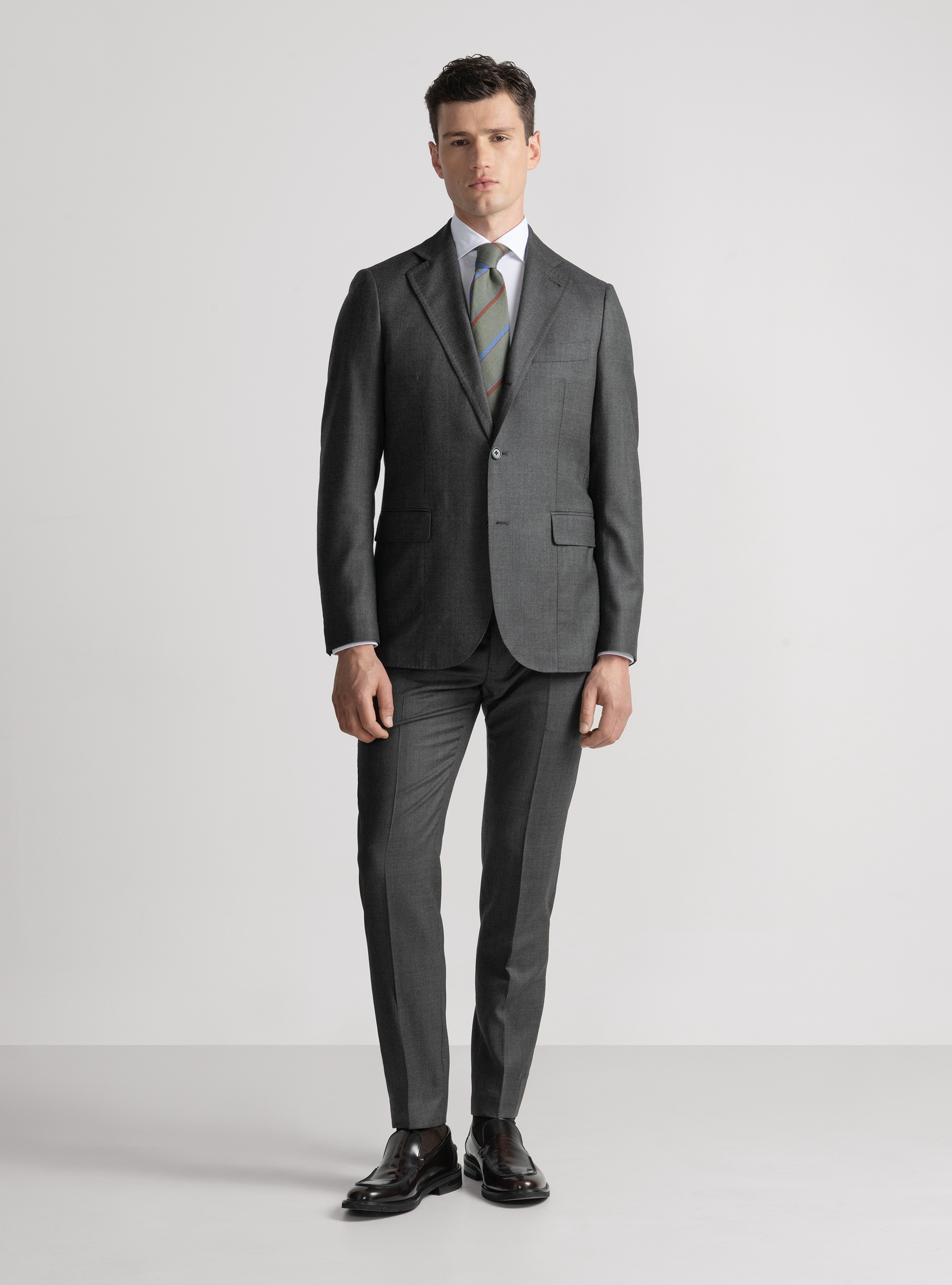 Partridge eye wool suit blazer Vitale Barberis Canonico, GREEN