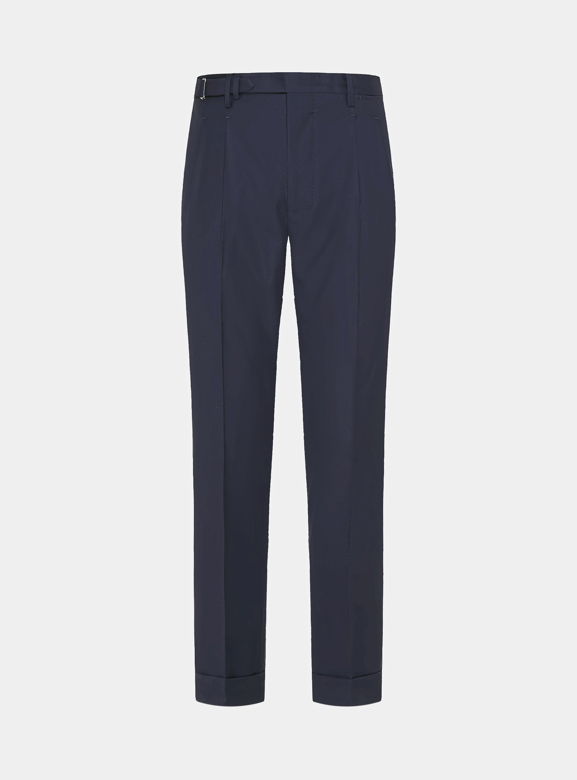 Vitale Barberis Canonico wool pleat trousers, NAVY BLUE