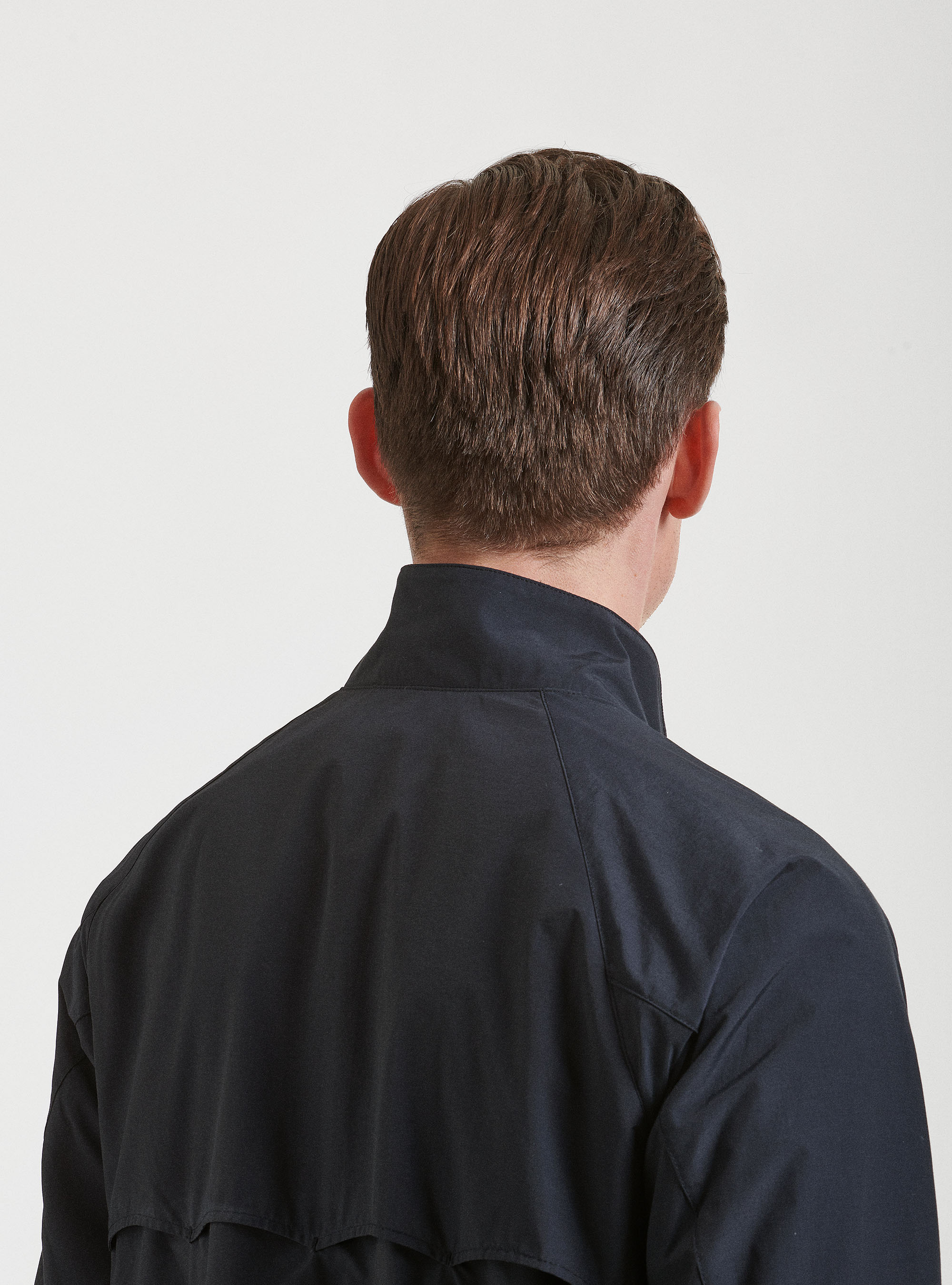 Cotton blend bomber jacket, NAVY BLUE