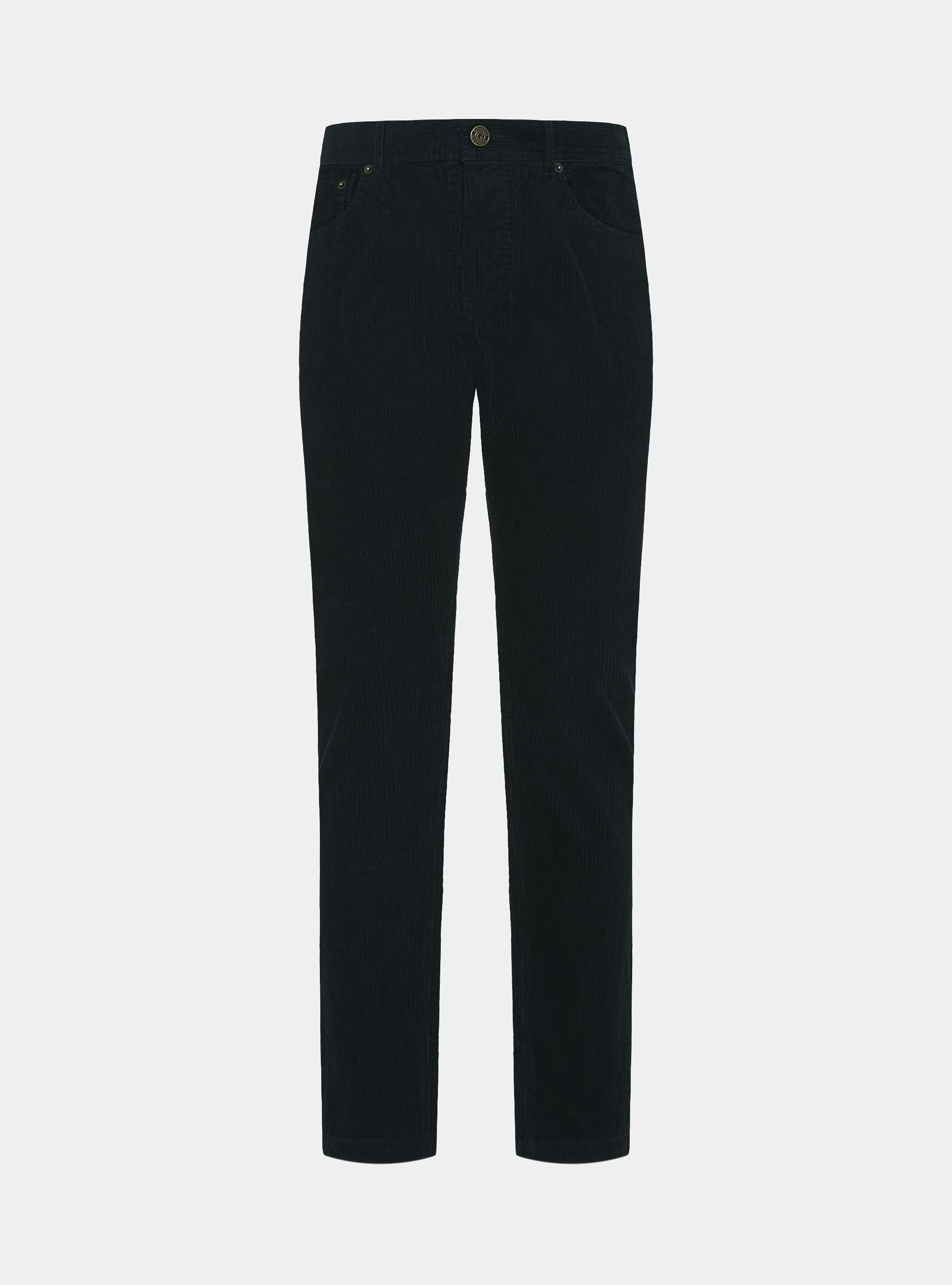 Five-Pocket-Hose aus Samt, NAVY 0218C
