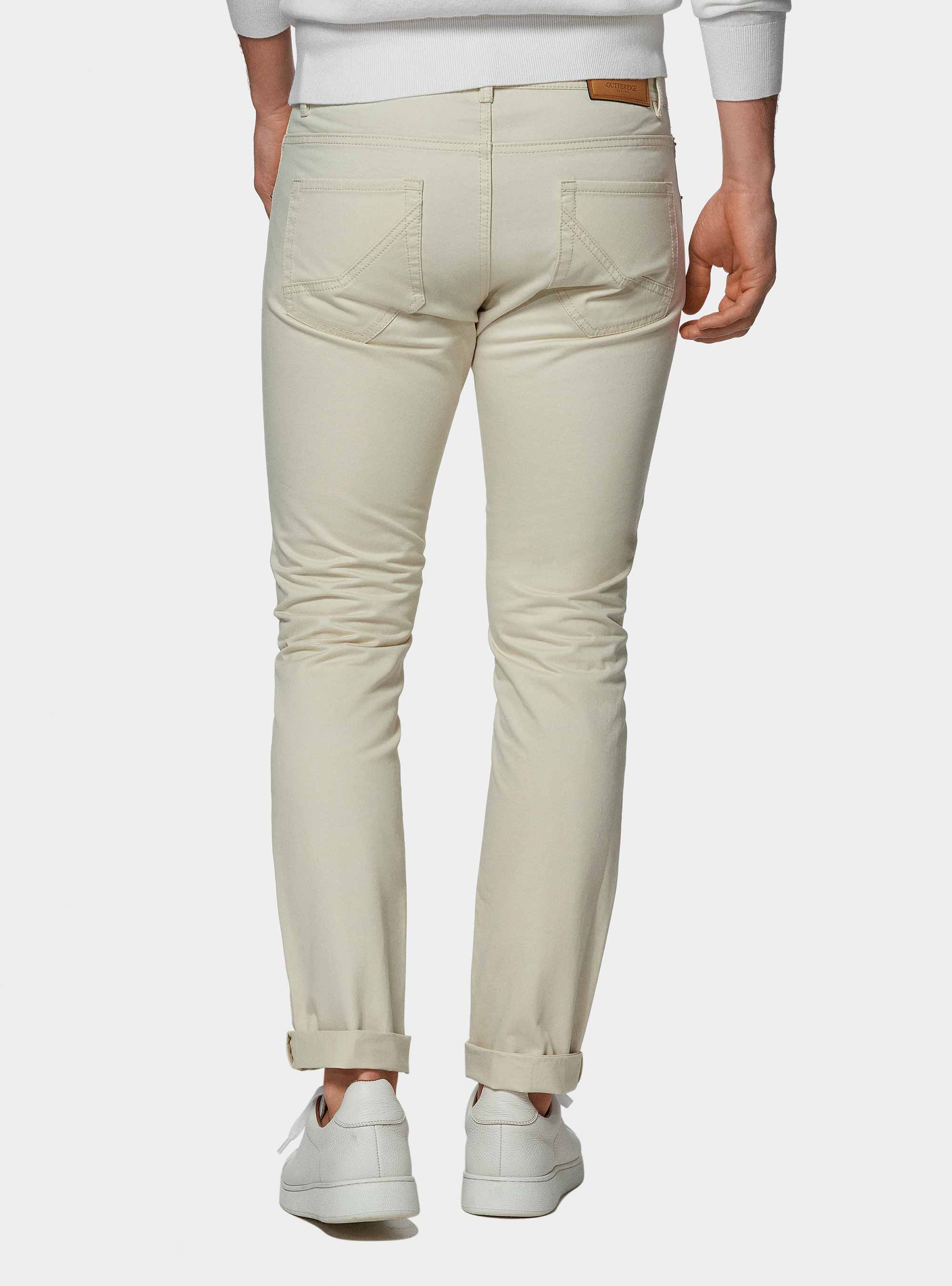 5-Pocket-Hose aus Baumwollk&ouml;per, PANNA 0098C