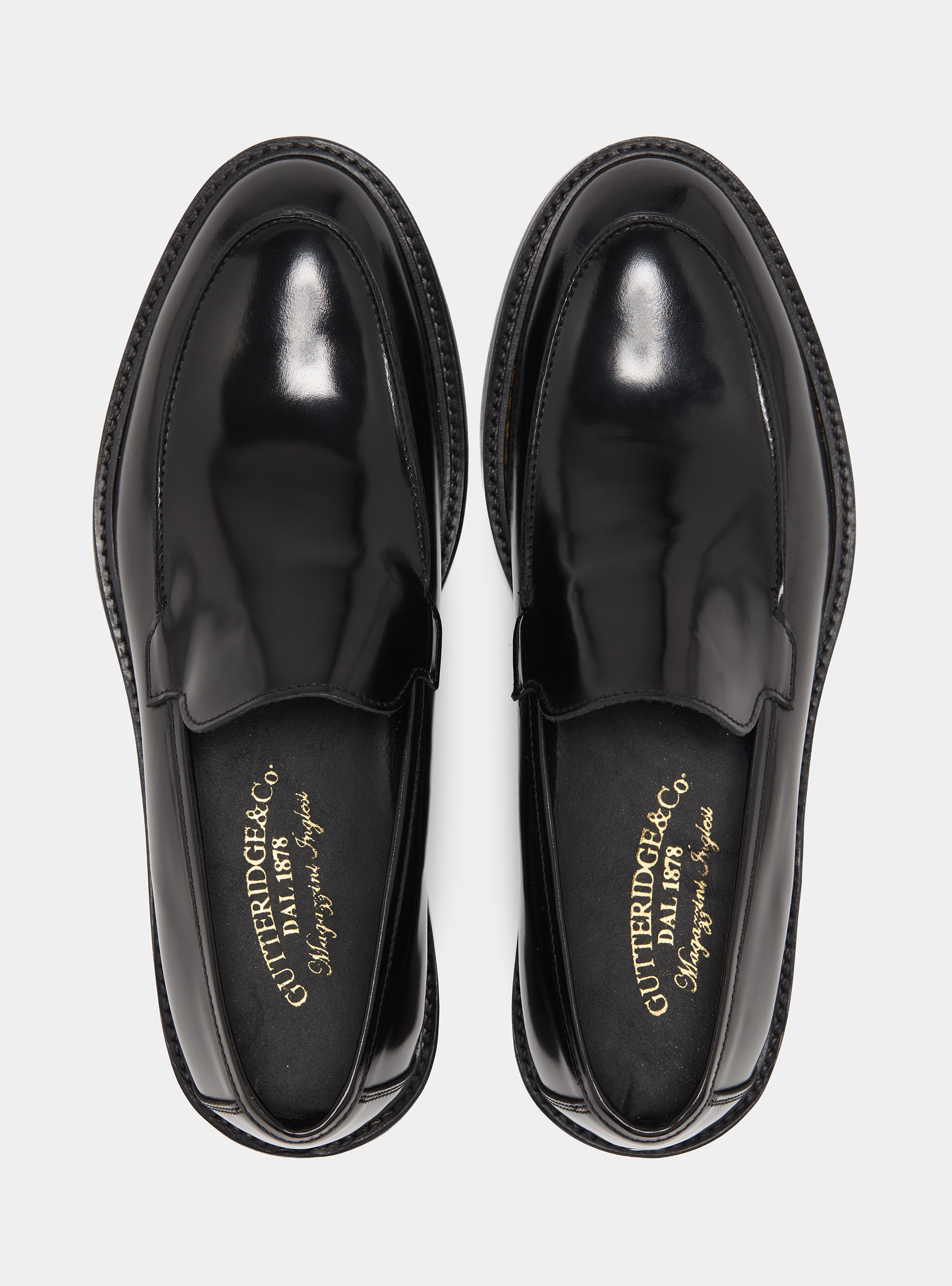 Mocassino in pelle abrasivata, BLACK