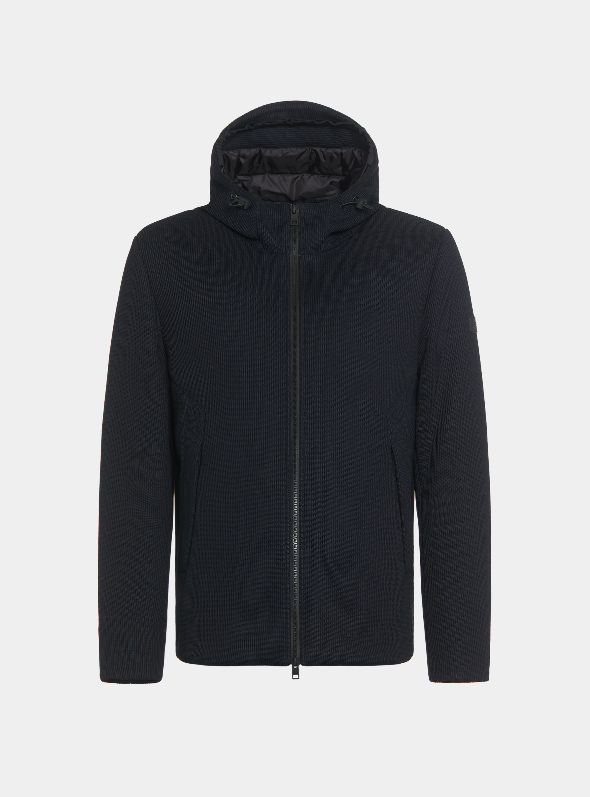 Padded jacket with hood, NAVY BLUE