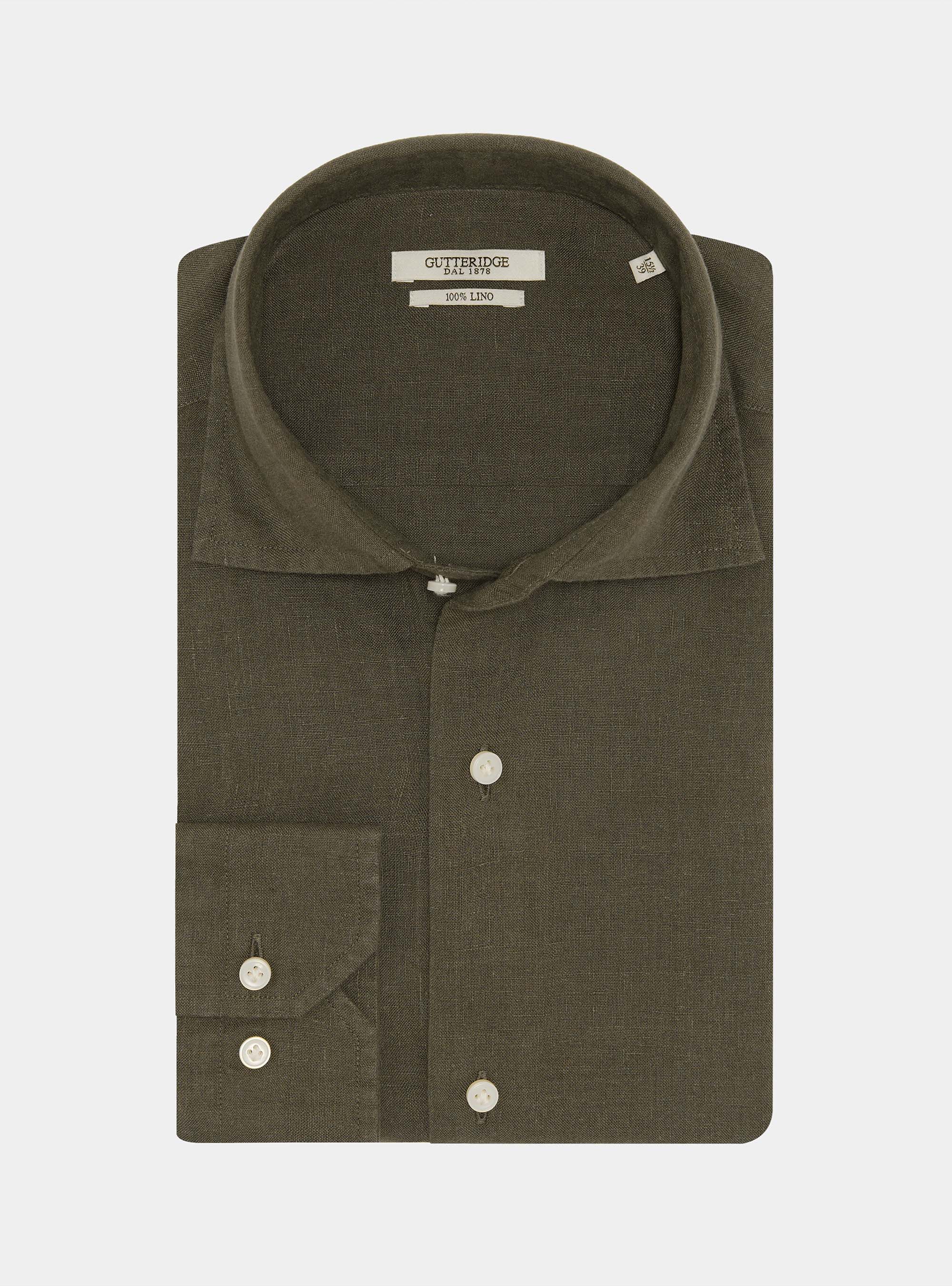 Camisa de lino puro, MILITARE 0609C
