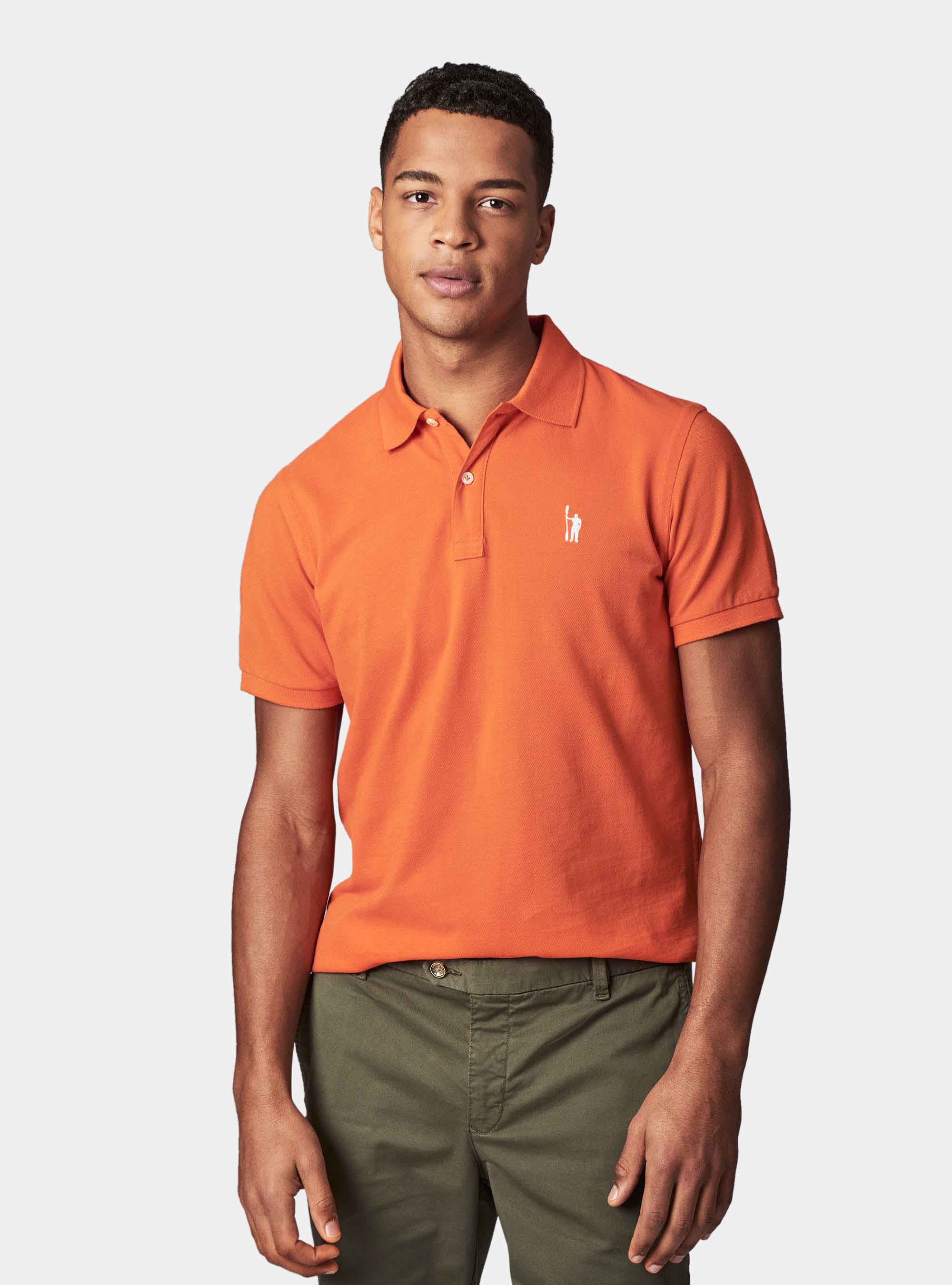 Basic piquet polo, ORANGE