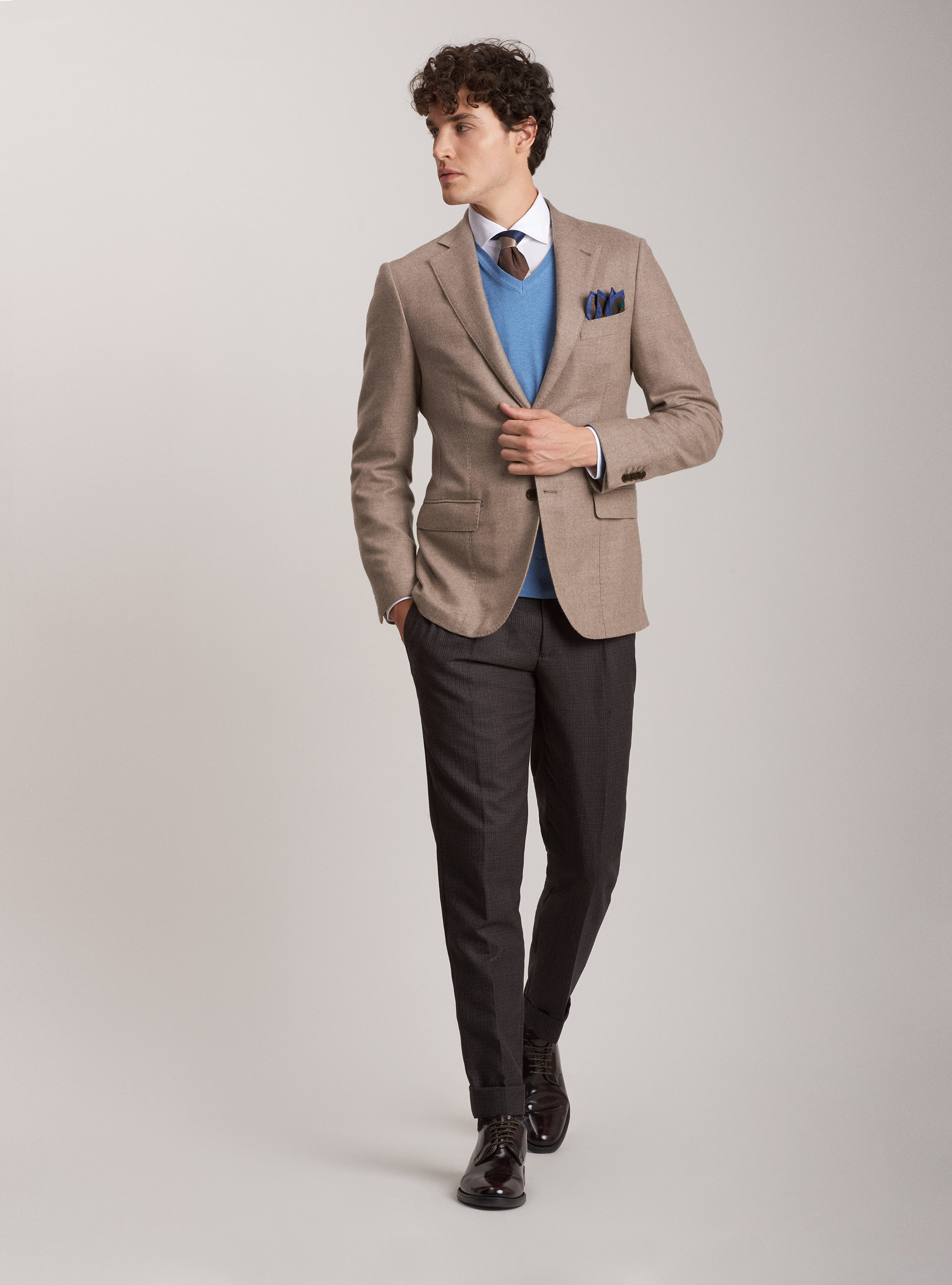 Chaqueta 100% cachemira, CRUDO
