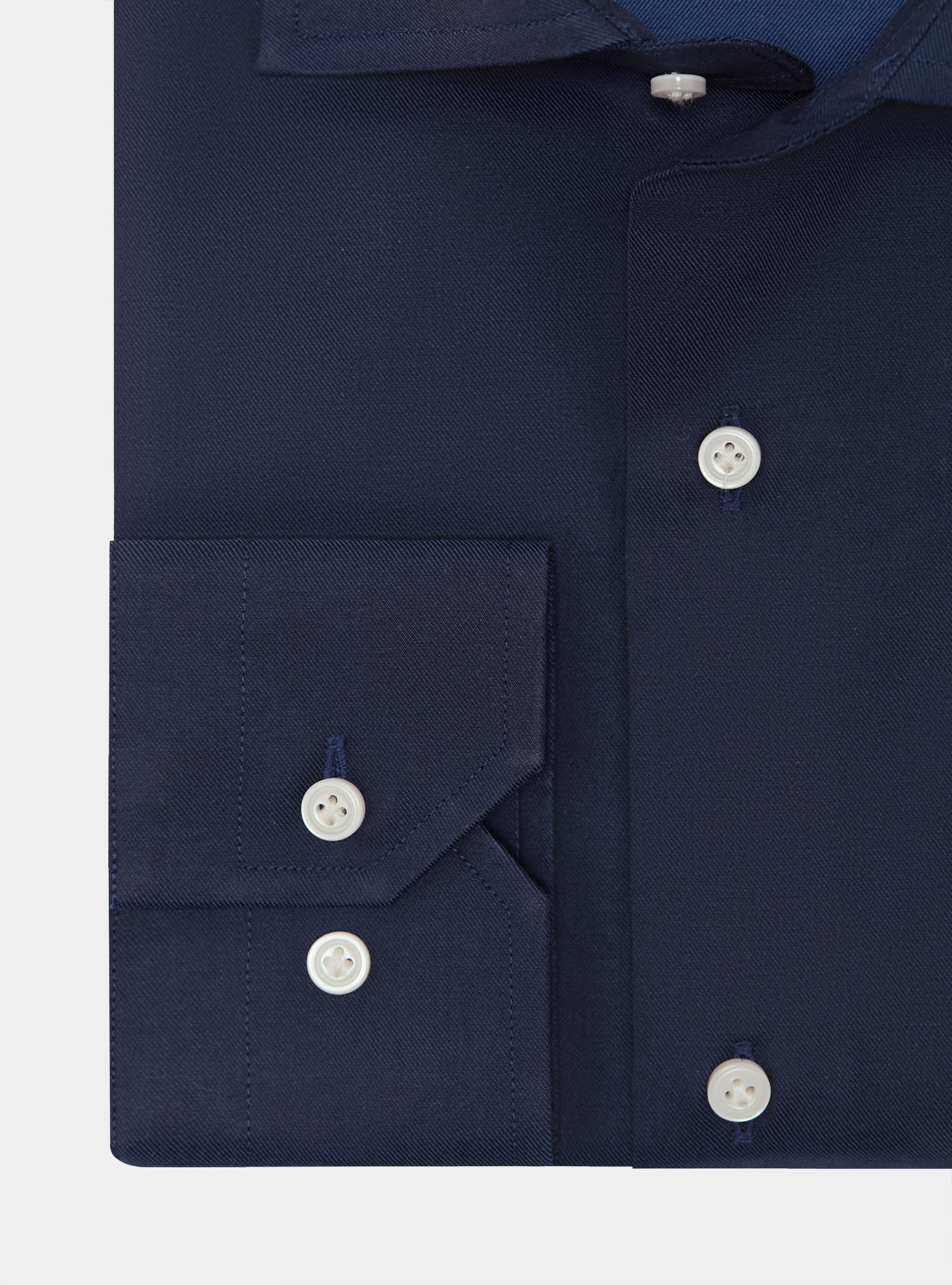 Camicia in twill di cotone, BLU