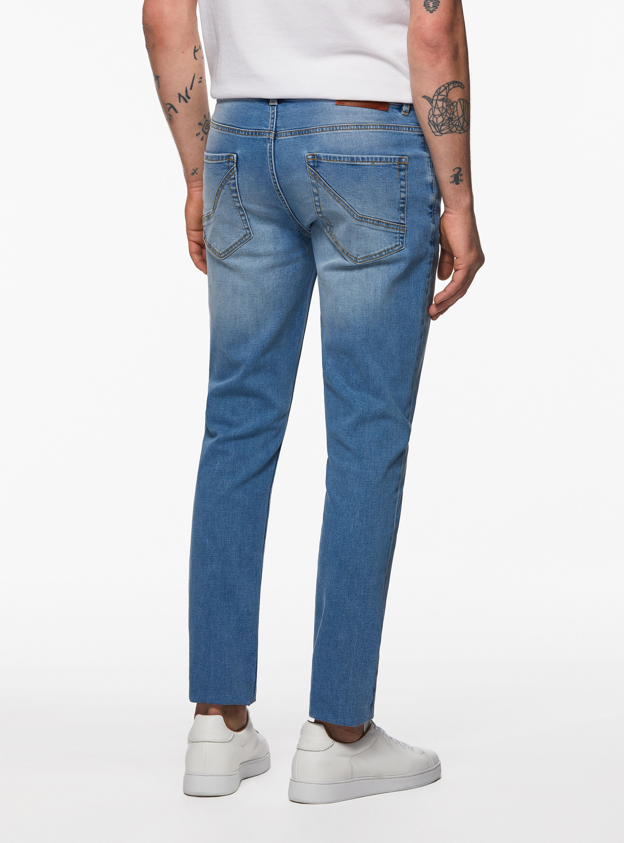 Five-pocket denim, LIGHT BLUE