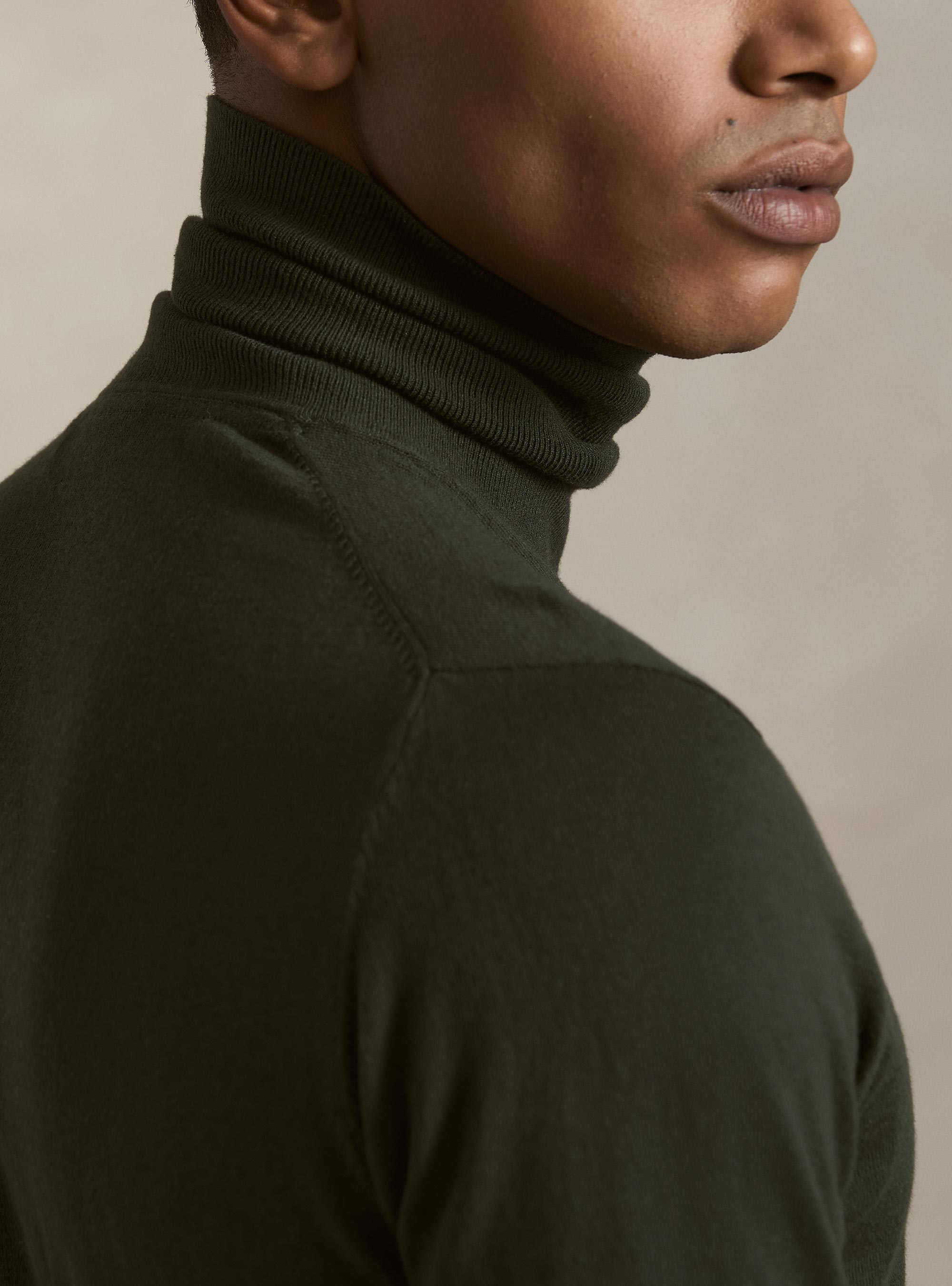Dolcevita in cotone e cashmere, MILITARE 0609C