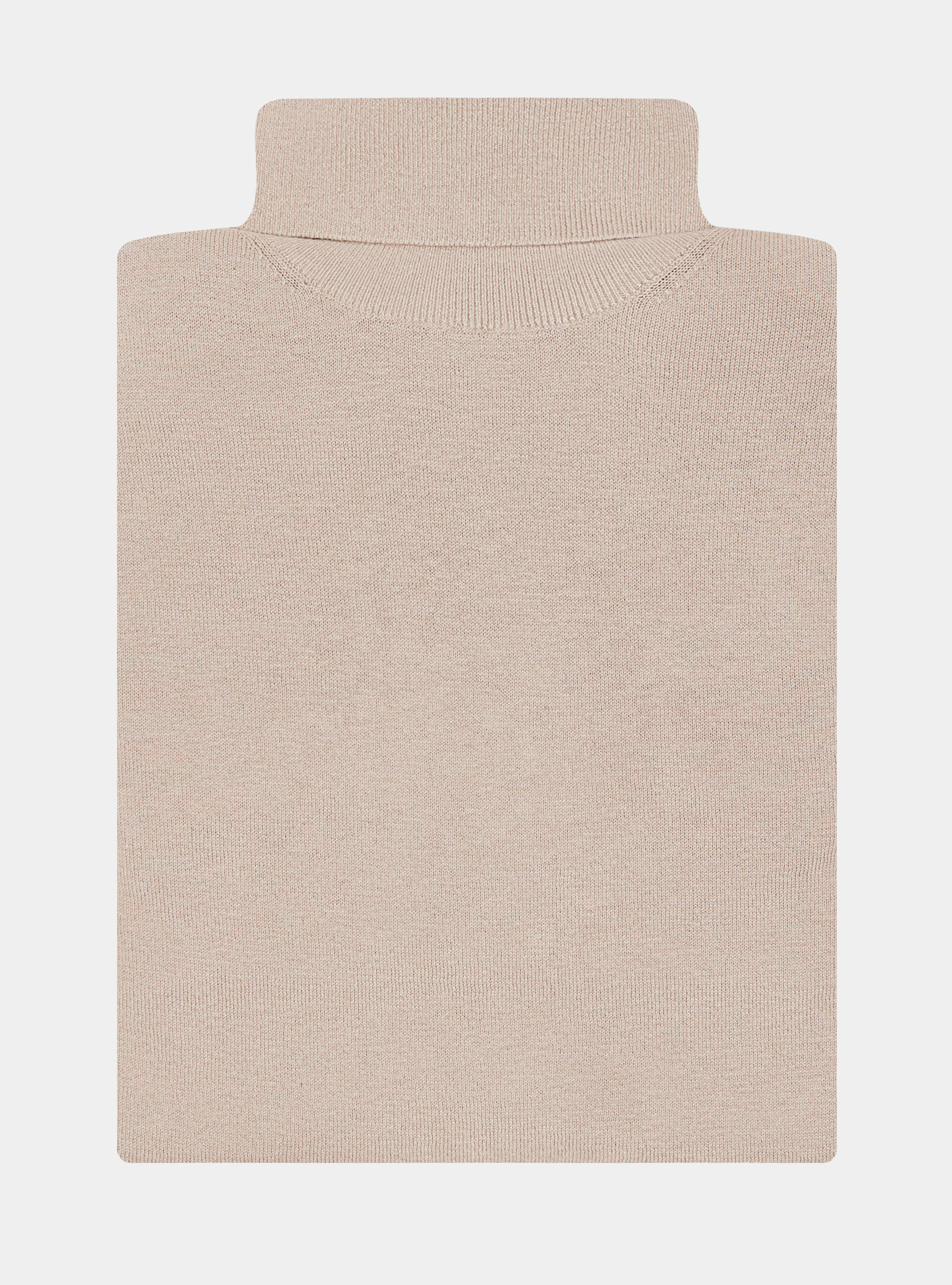 Dolcevita in cotone seta e cashmere, SABBIA