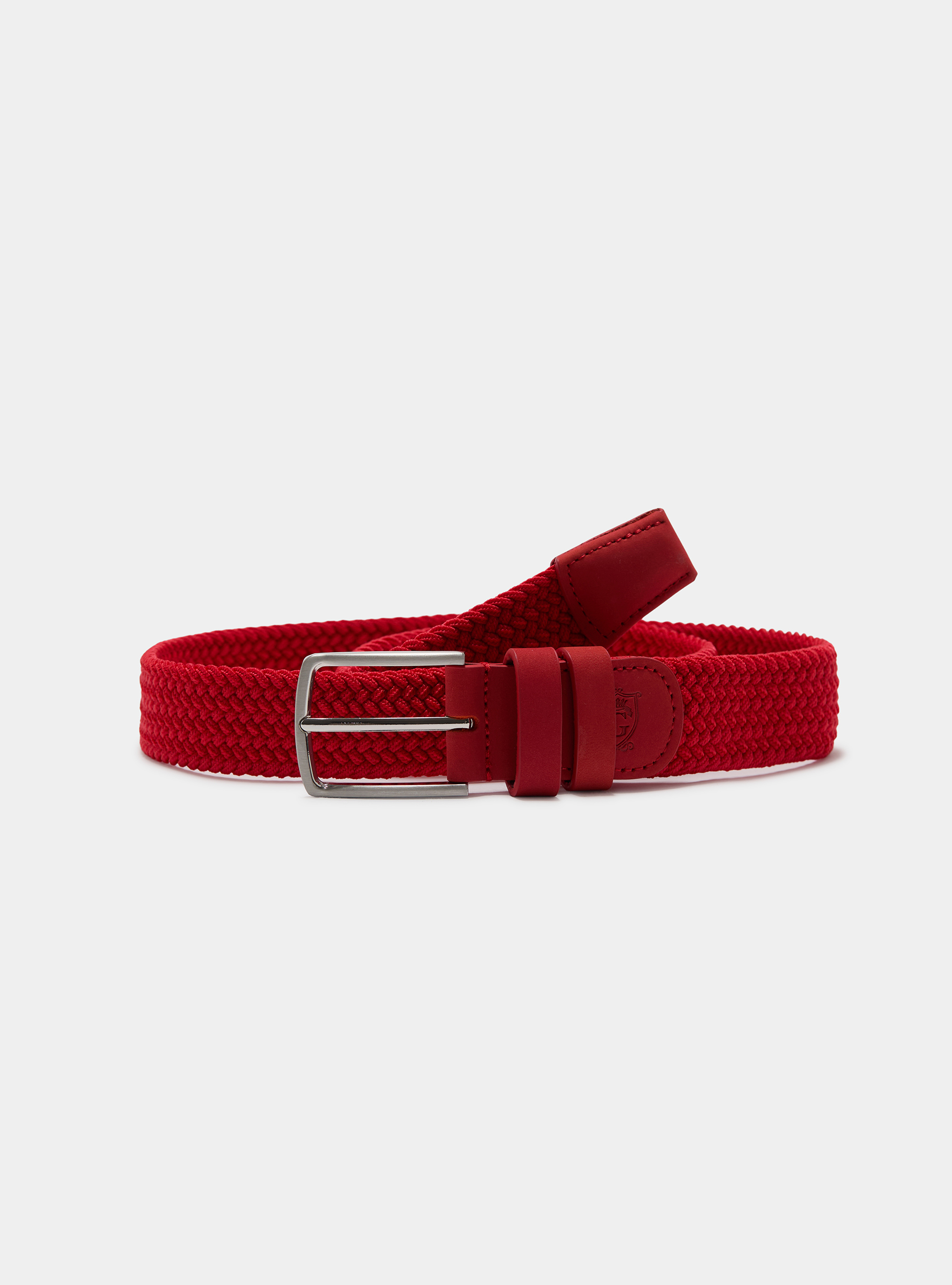 Geflochtener elastischer G&uuml;rtel, ROSSO 0349C