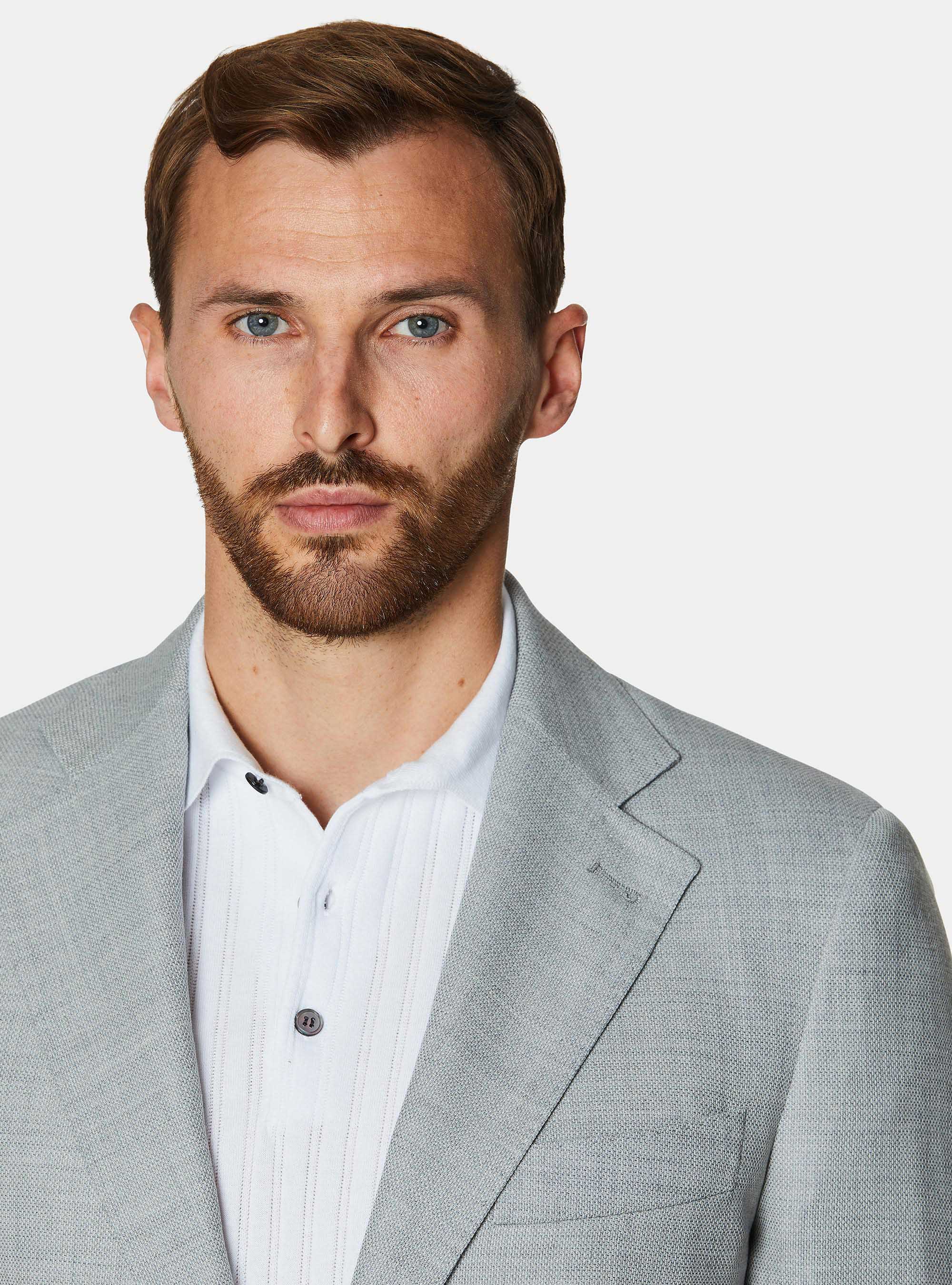 Pure wool hopsack blazer, GREY