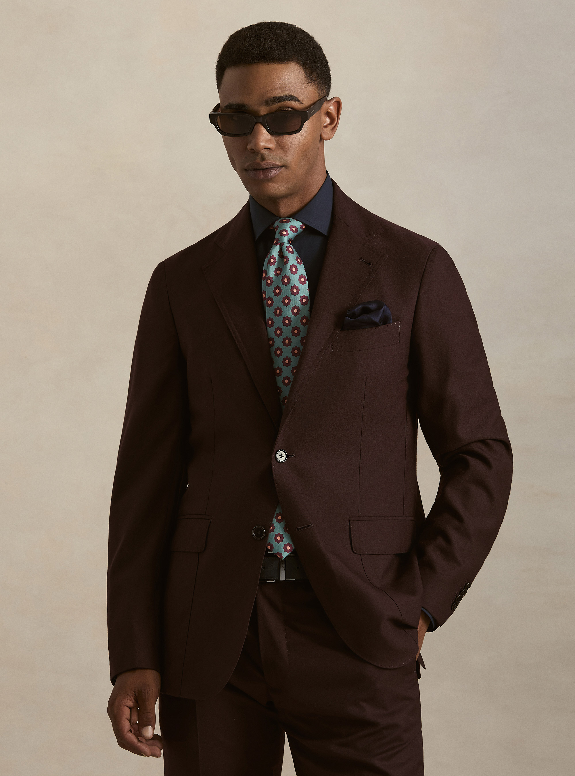 Wool flannel suit blazer, VINACCIA 0401C