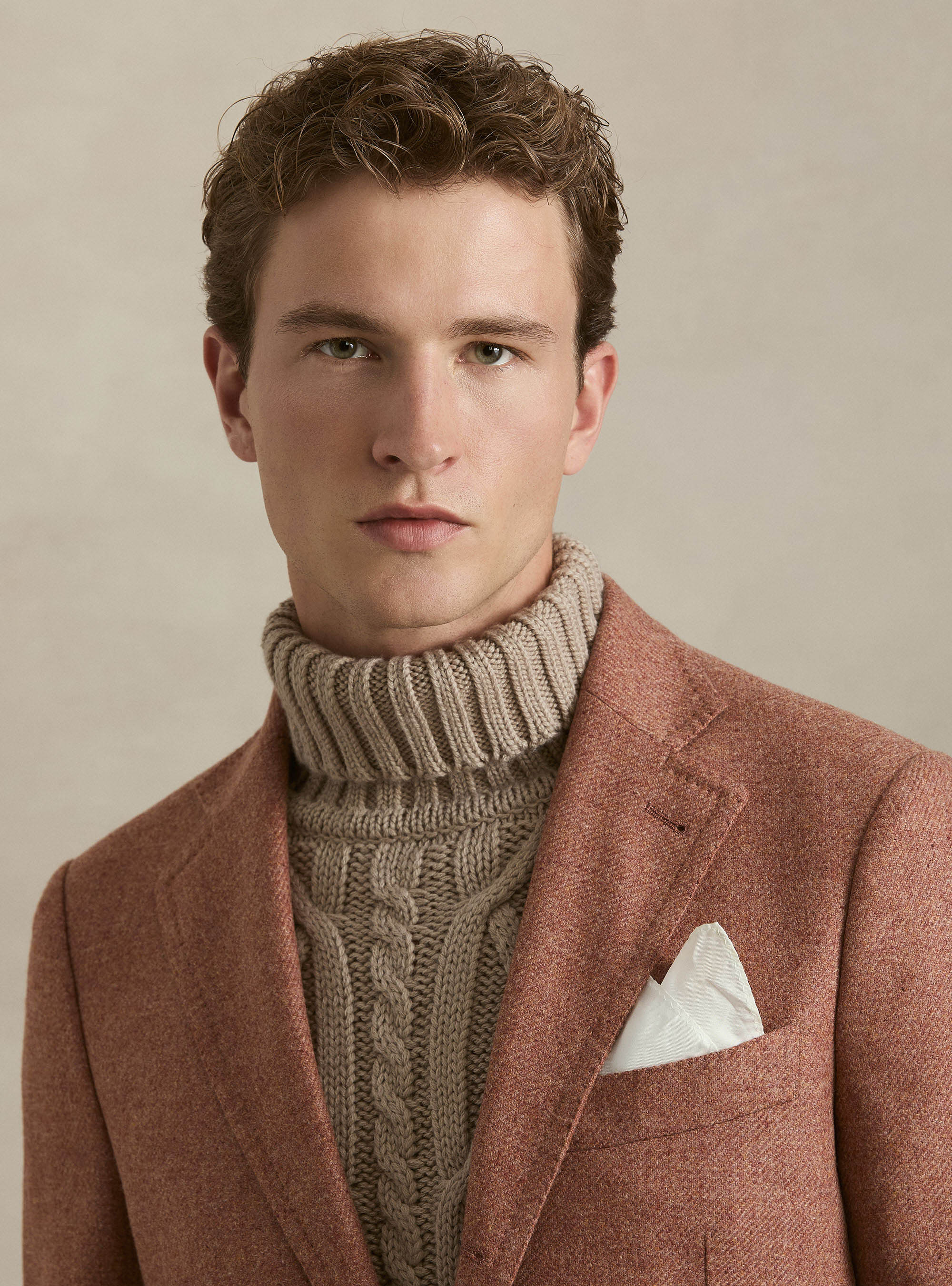 Wool and Cashmere Blazer Lanificio di Pray, 0441C ROSA SCURO