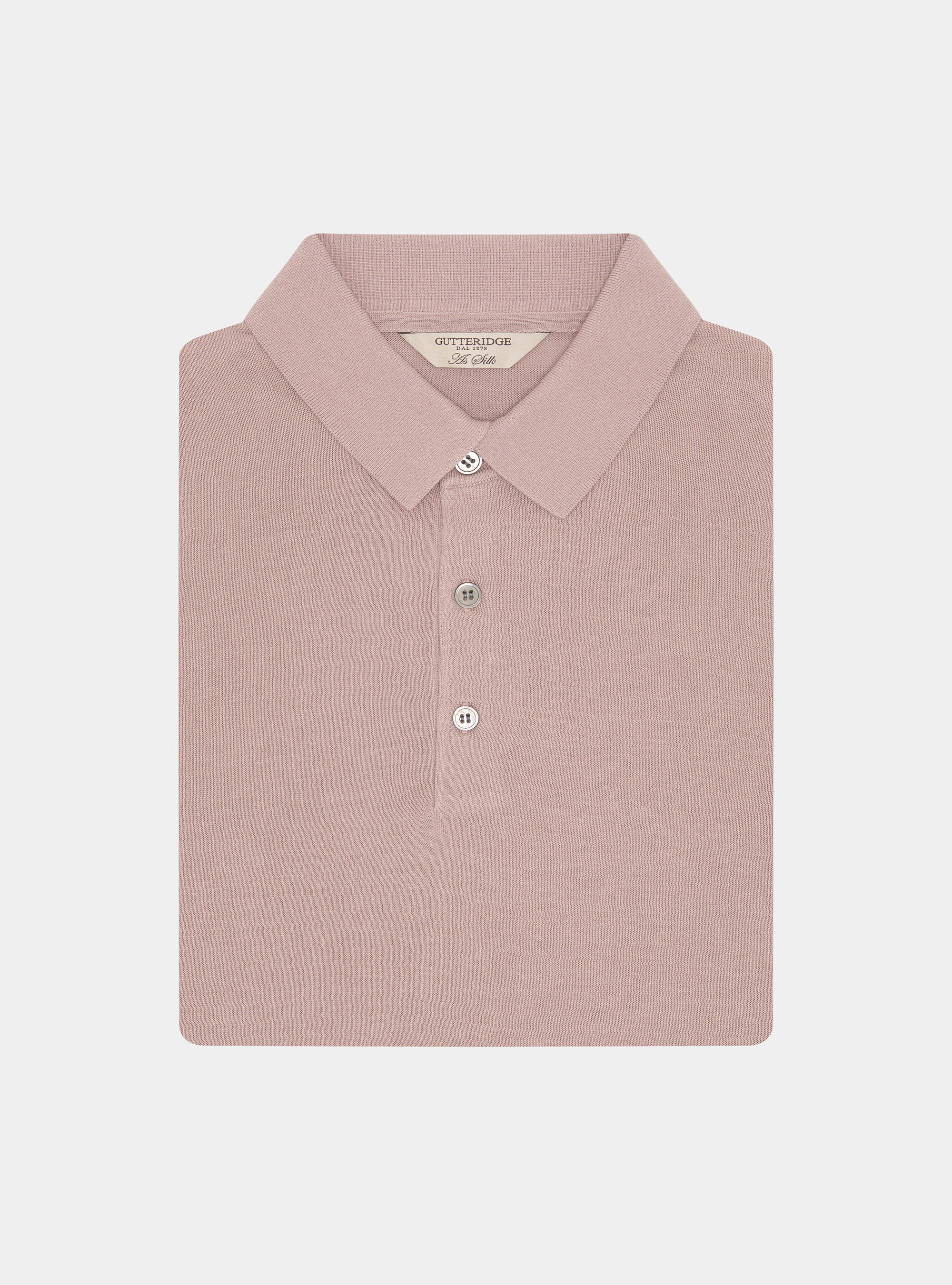 Polo de algod&oacute;n y seda, 0441C ROSA SCURO