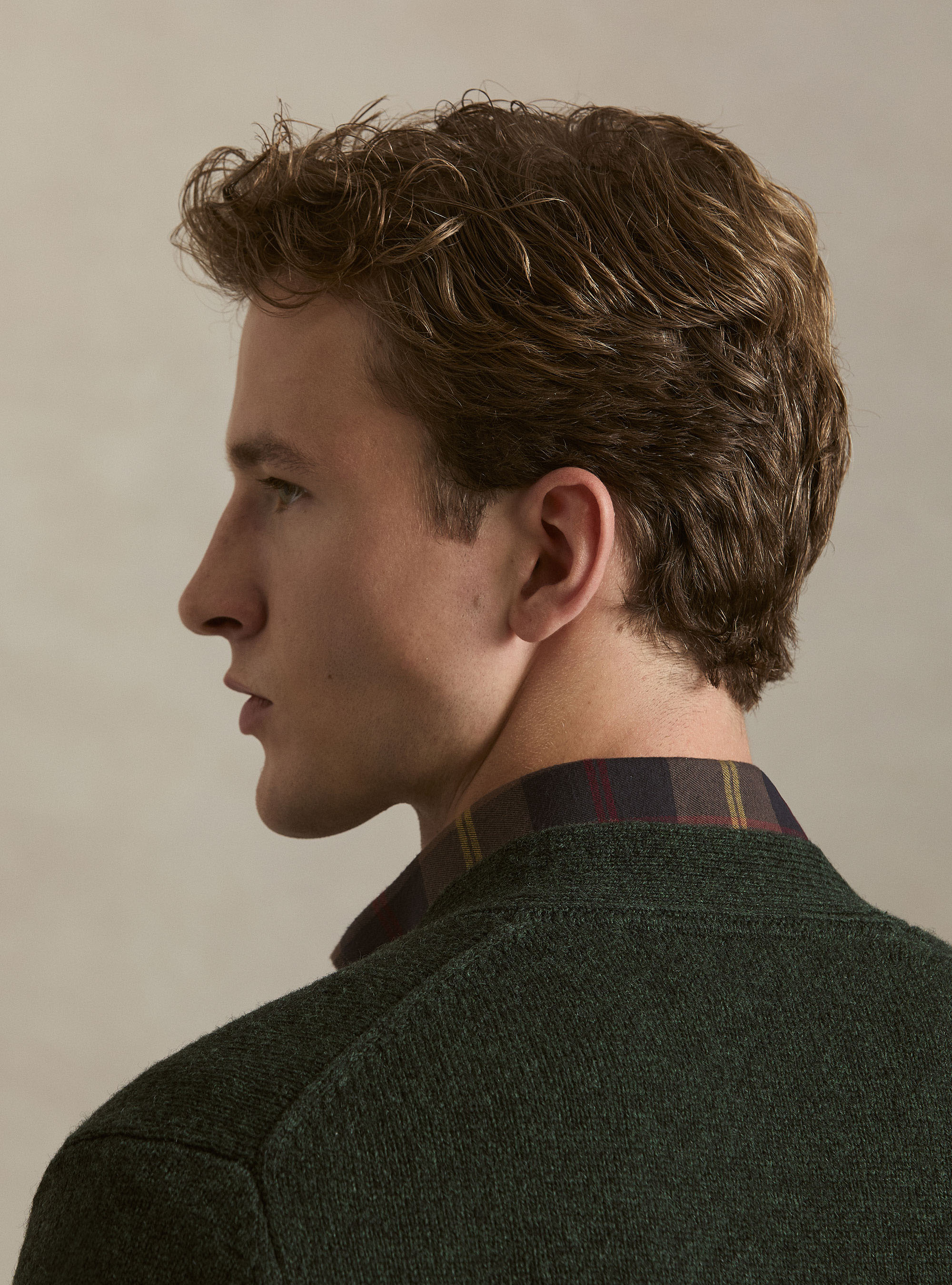 Strickcardigan aus Shetland-Wolle, VERDE 0600C