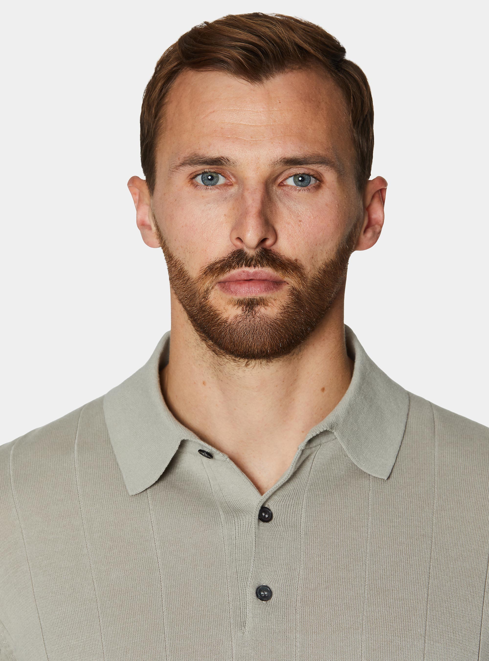 Polo in maglia manica lunga, SABBIA