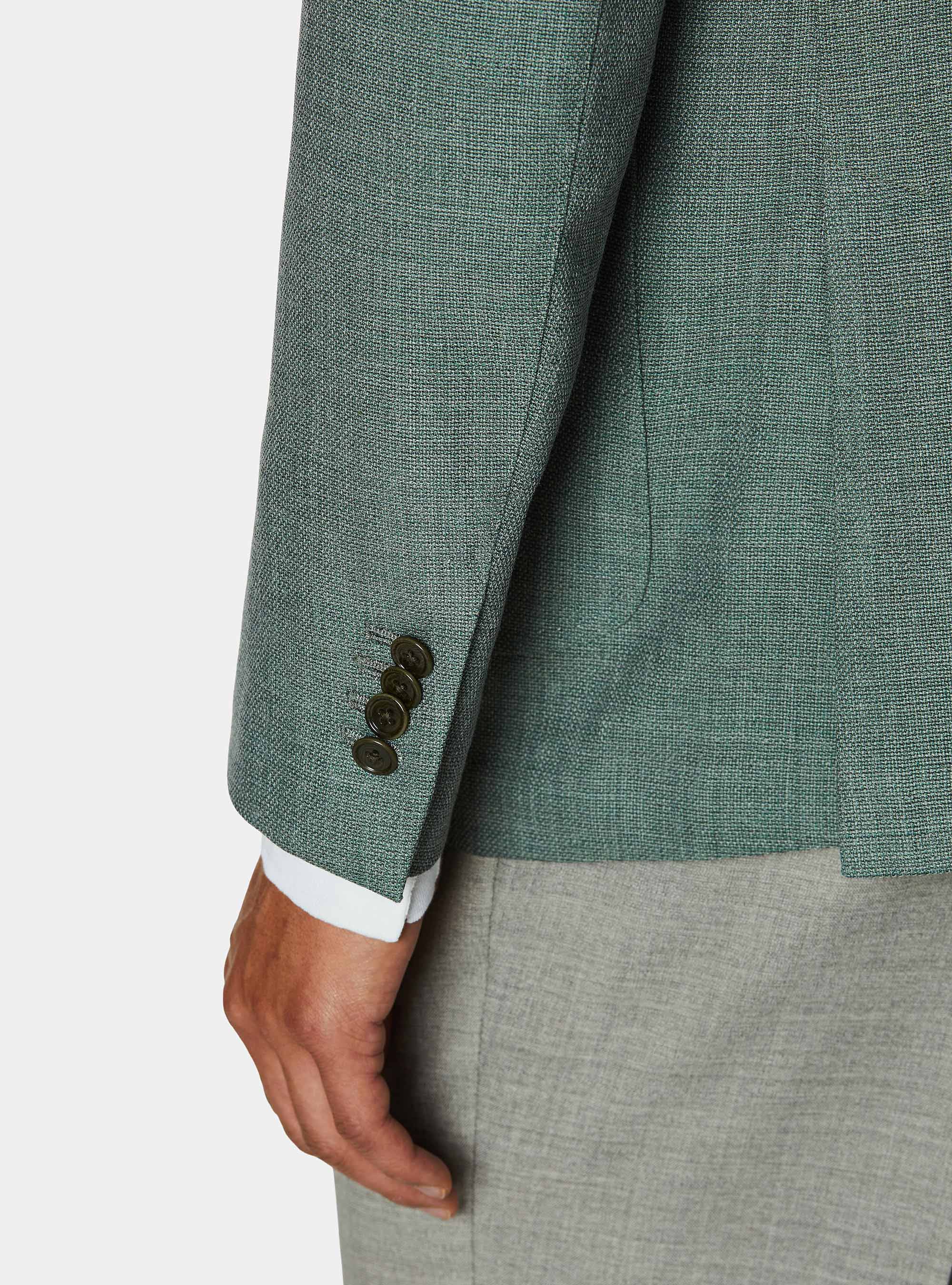 Pure wool hopsack blazer, SALVIA 0602C
