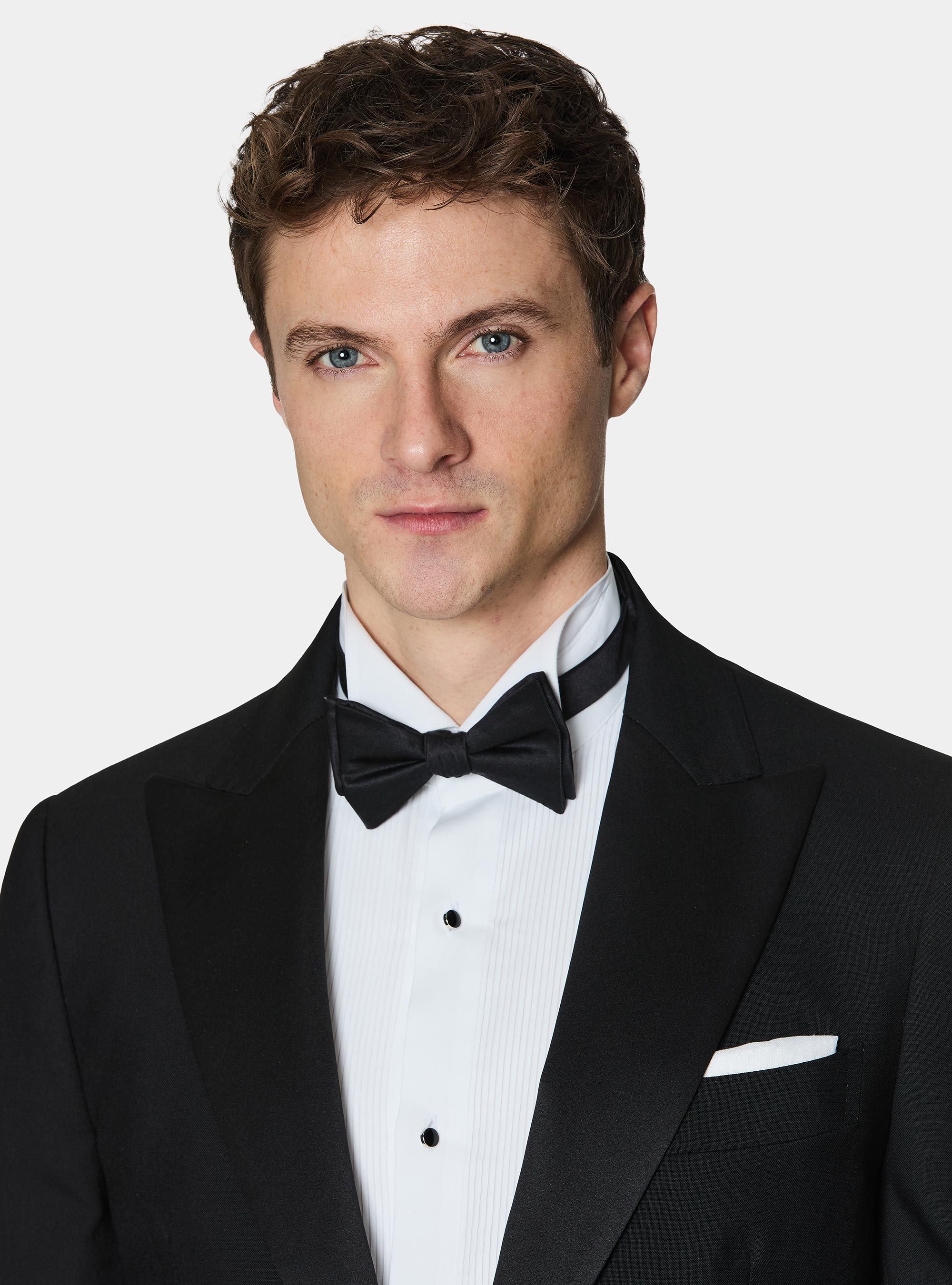 Vitale Barberis Canonico wool tuxedo blazer, BLACK
