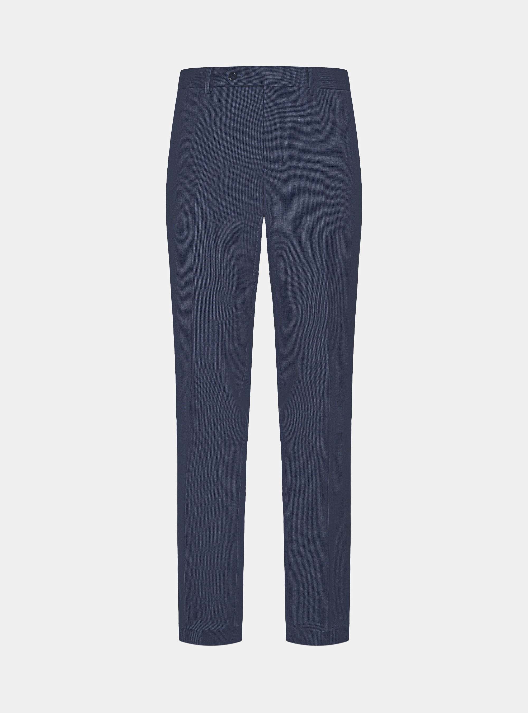 Partridge eye wool suit trousers Vitale Barberis Canonico, INK