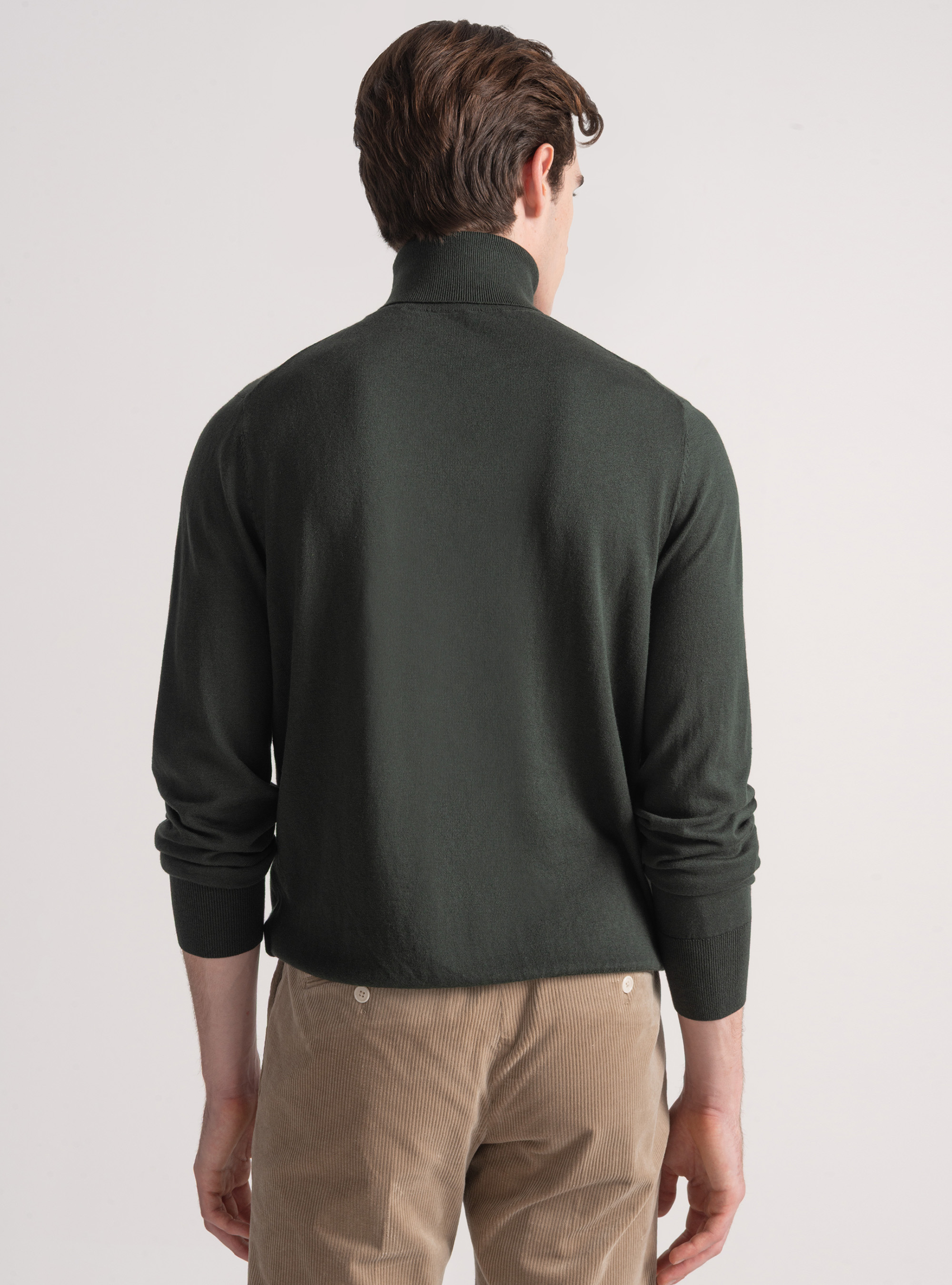 Dolcevita in cotone seta e cashmere, MILITARE 0609C
