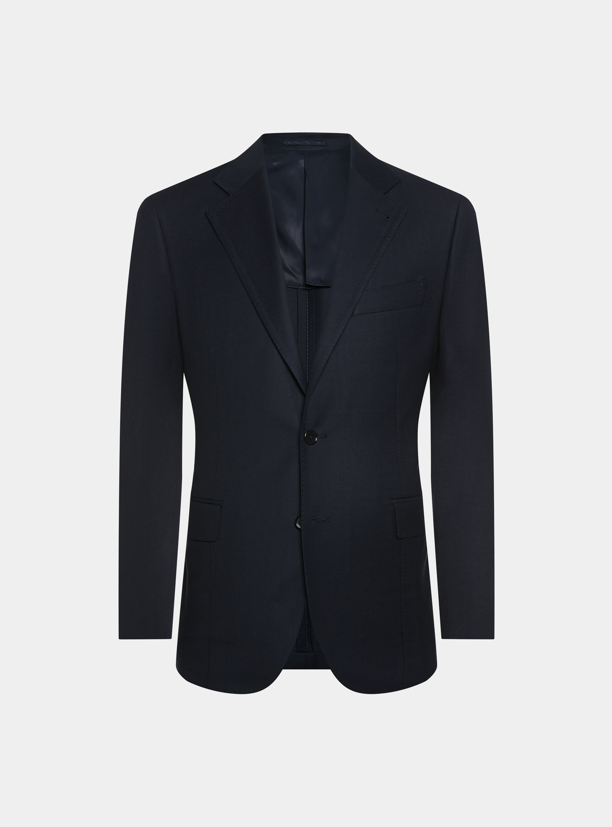 Giacca in pura lana occhio di pernice, BLU NAVY