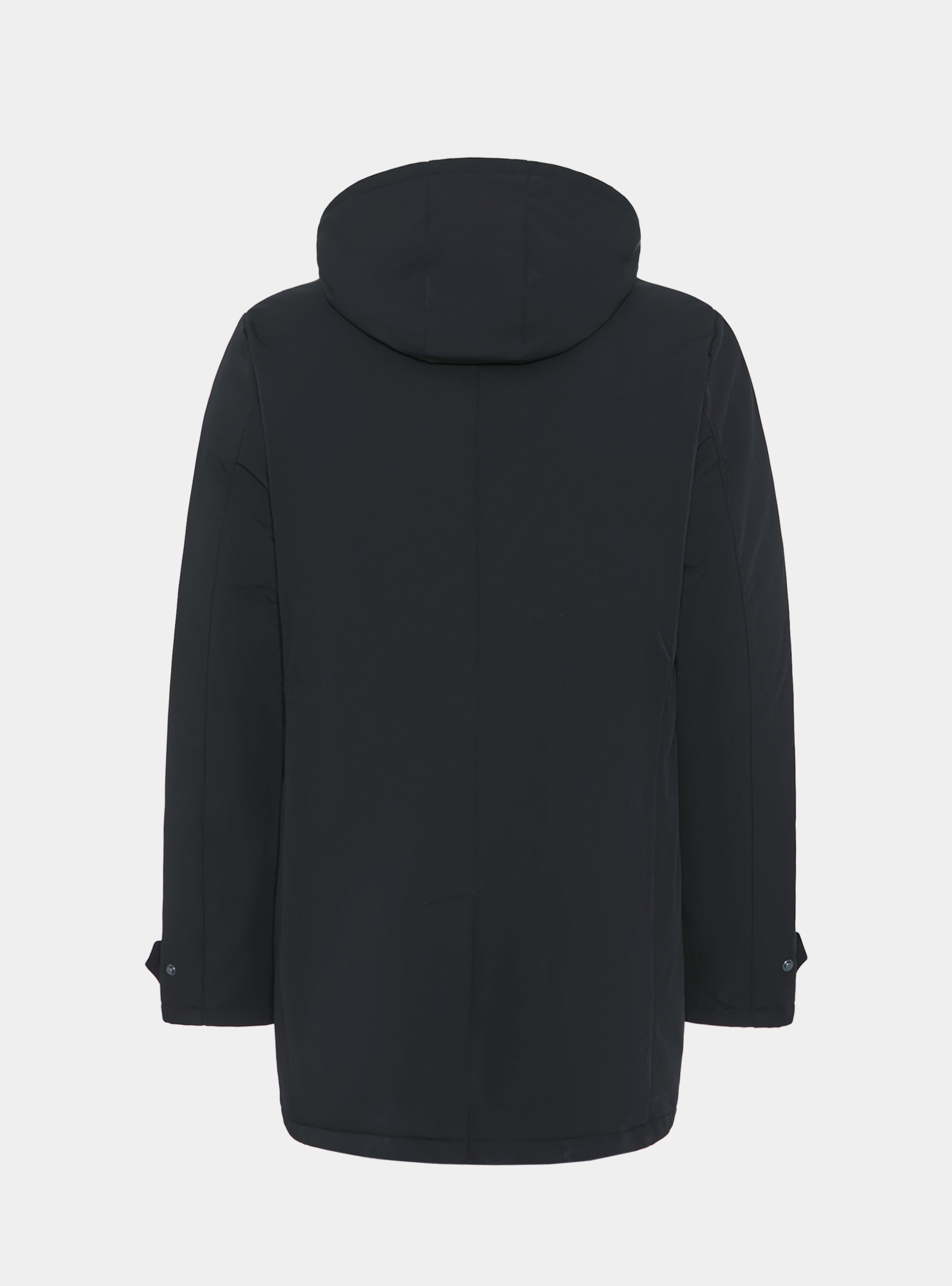 Technischer Parka mit Kapuze, NAVY 0218C