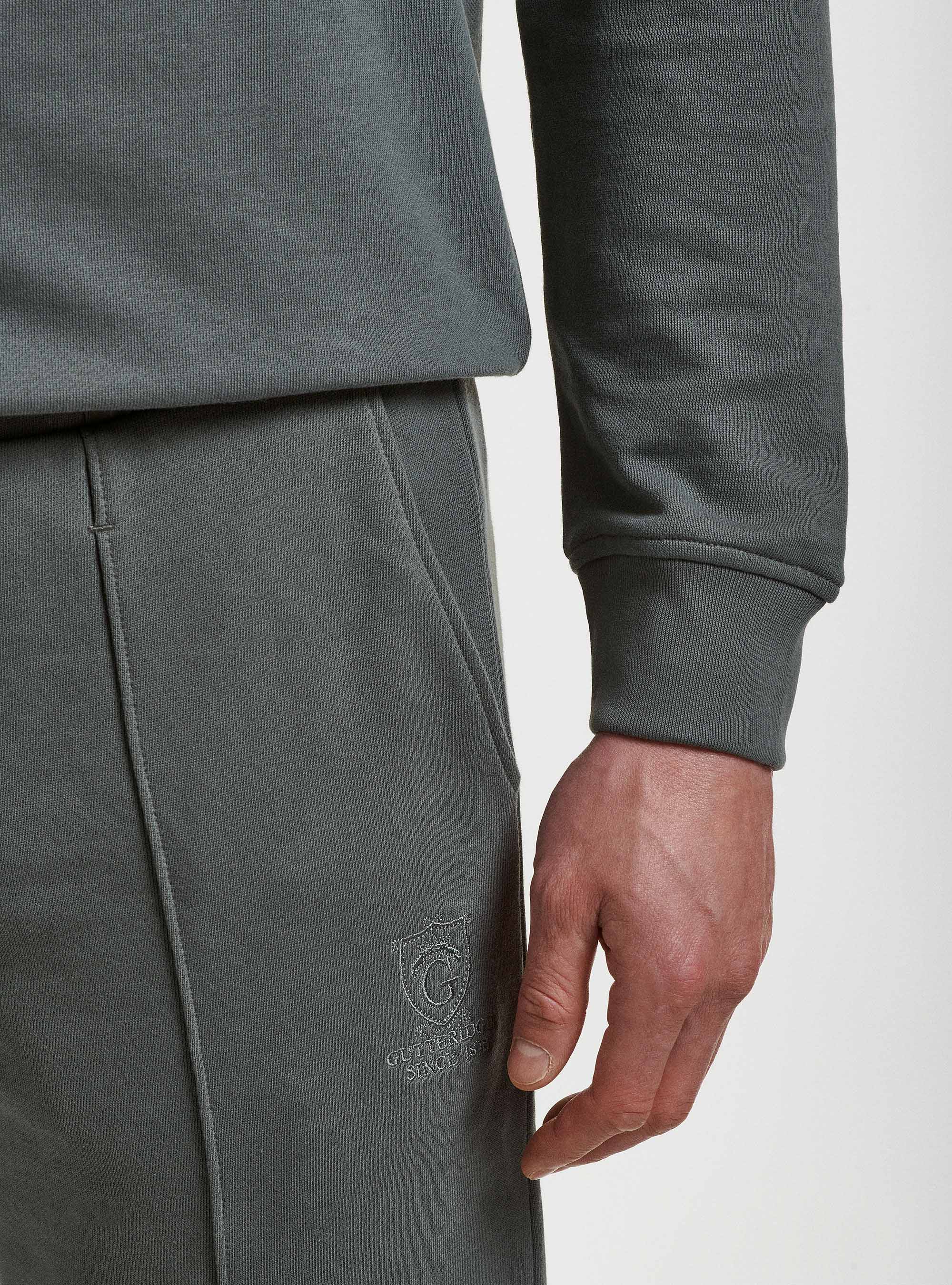 Solid-colour sweatshirt, SALVIA 0602C
