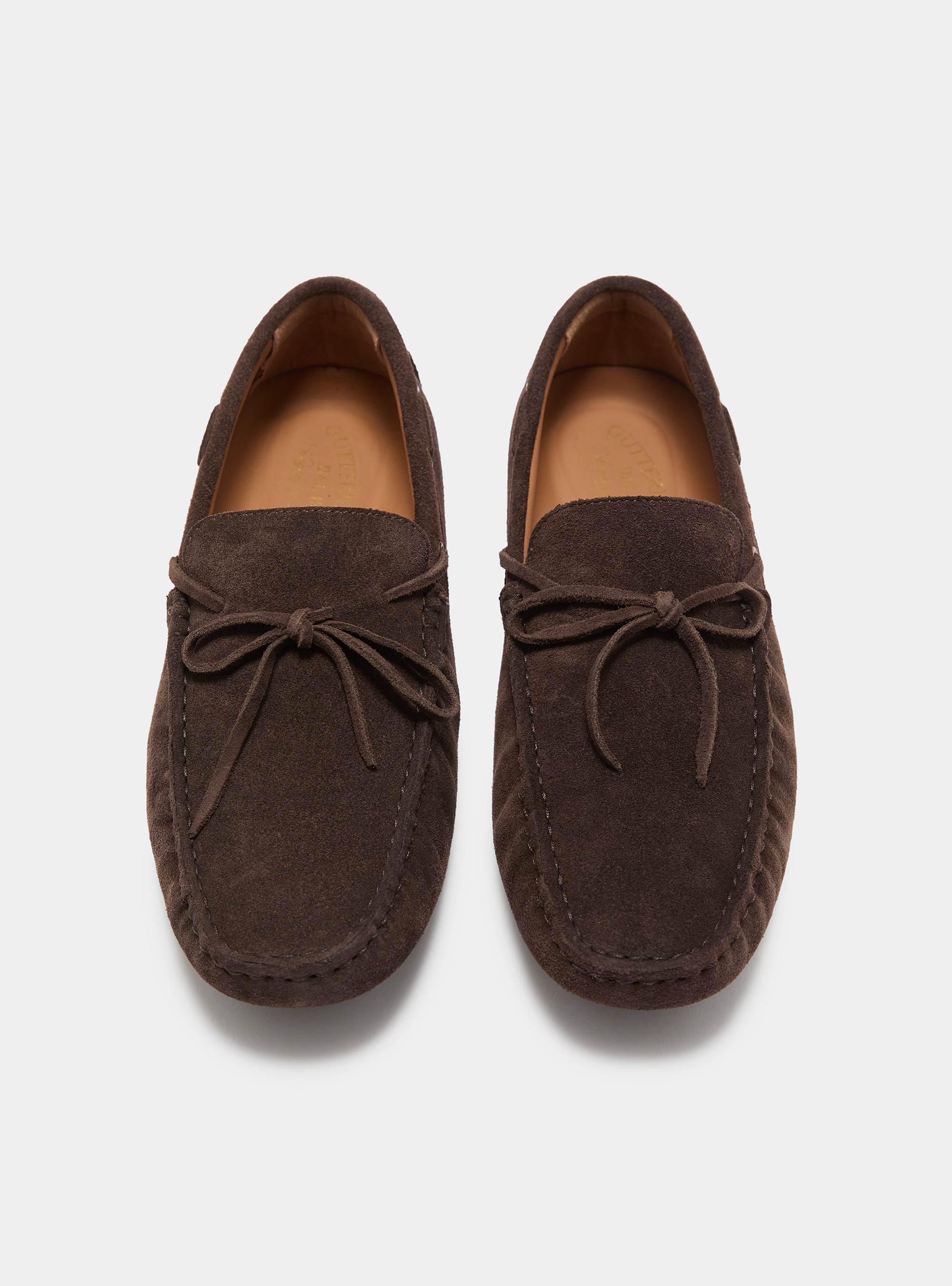 Bootsschuhe aus Wildleder, MARRONE 0507C
