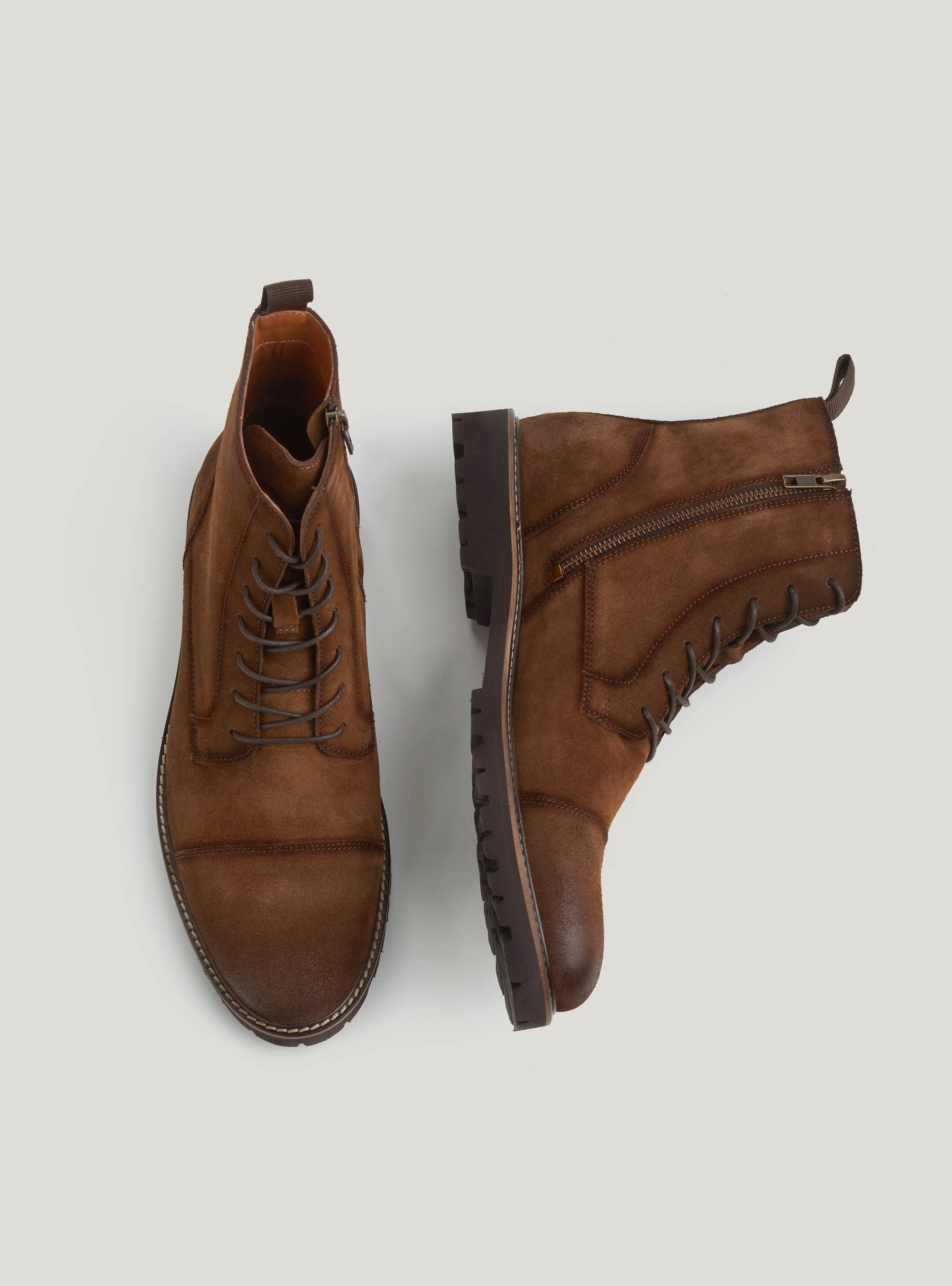 Suede ankle boots, MULTICOLOR