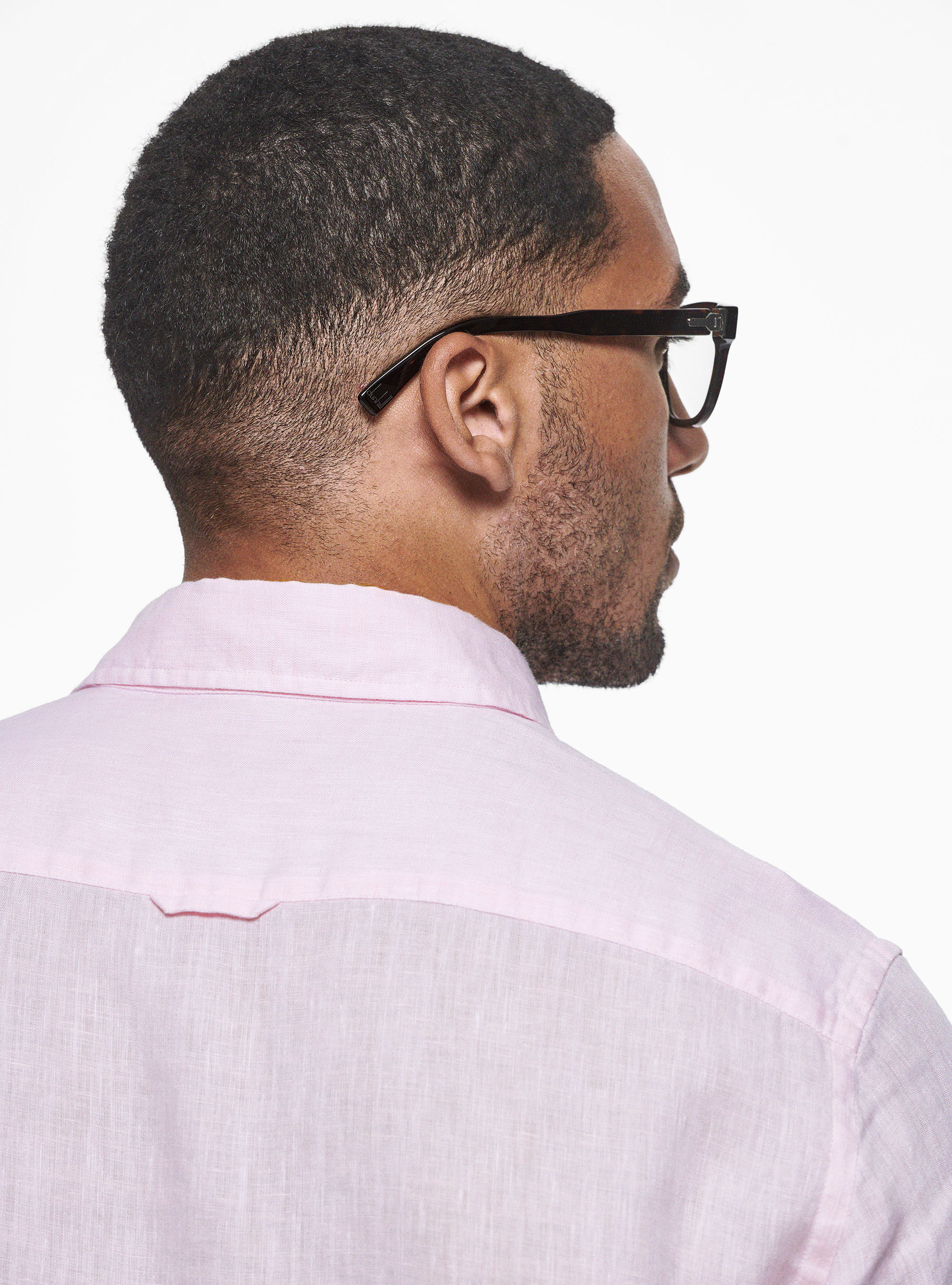 Camicia in puro lino, ROSA
