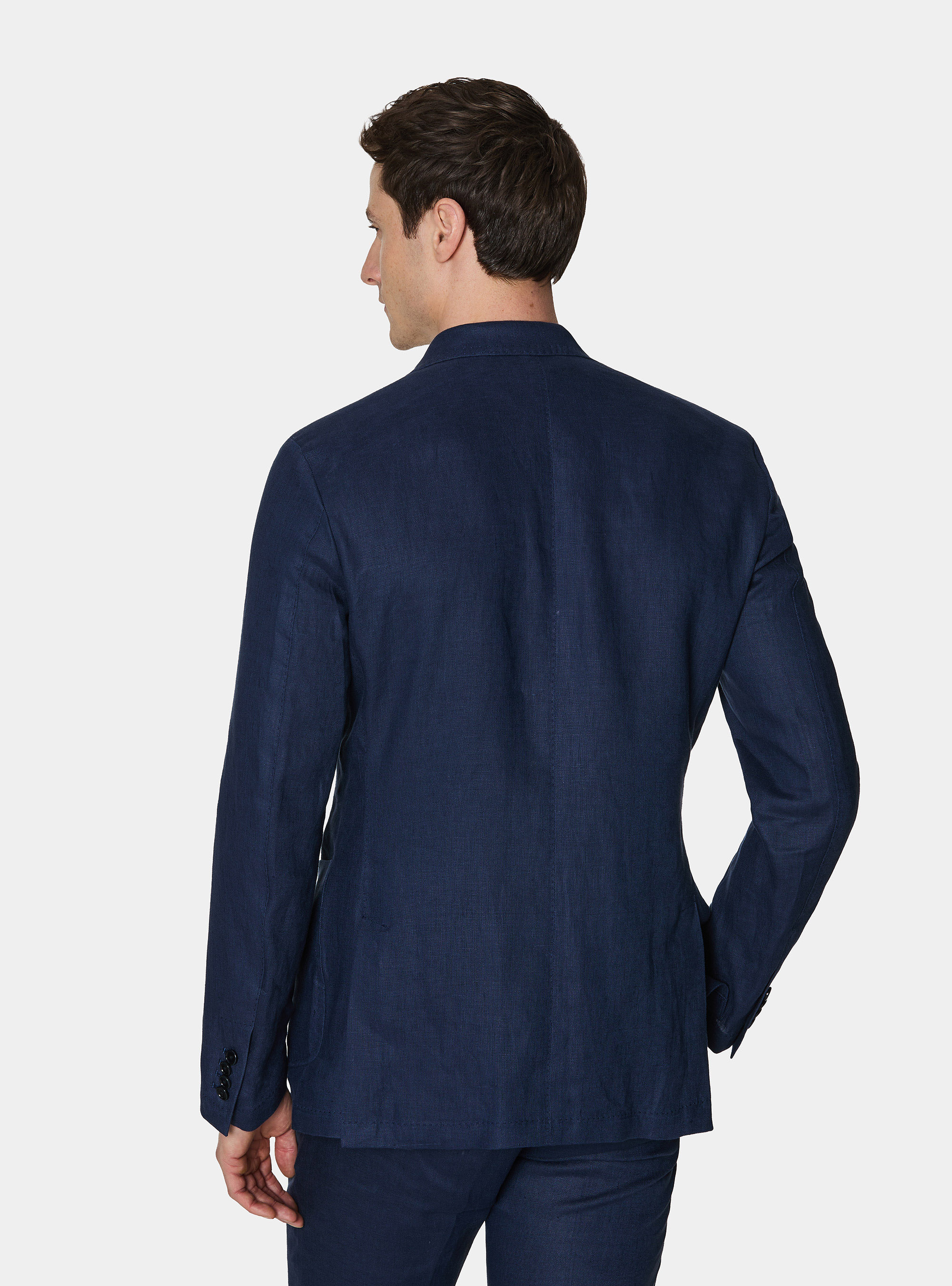 Giacca abito in puro lino, BLU