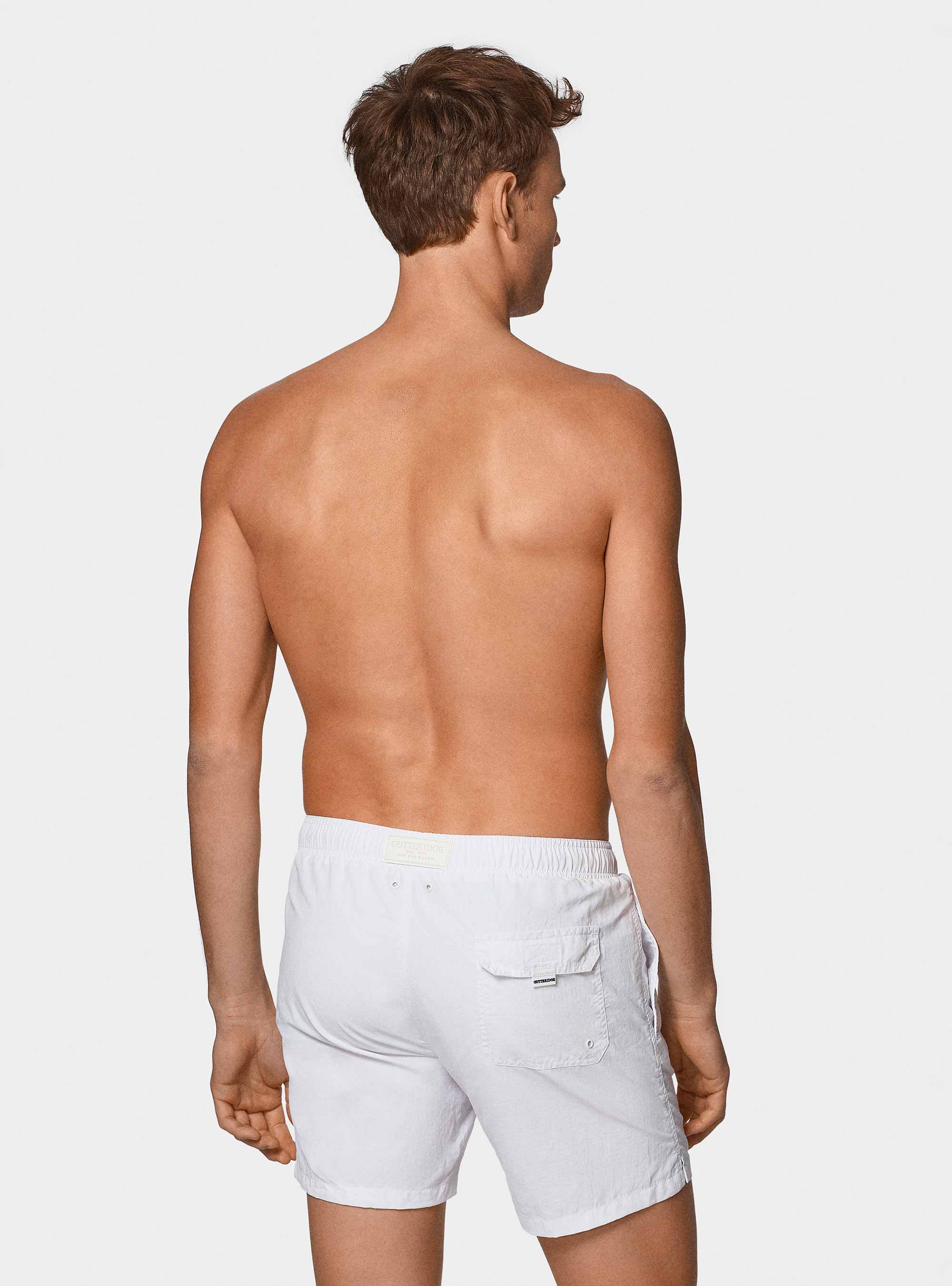 Solid-coloured swimwear, WHITE