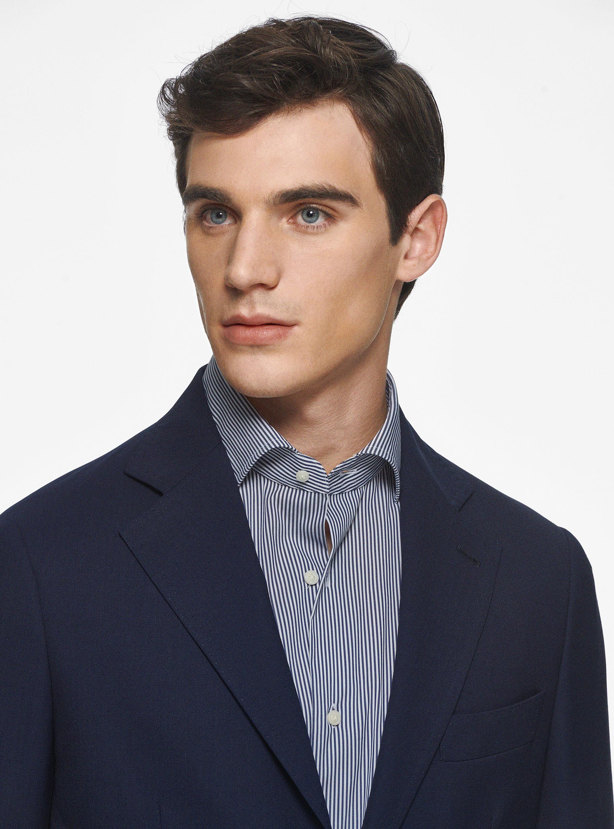 Cerruti pure wool travel blazer, NAVY BLUE