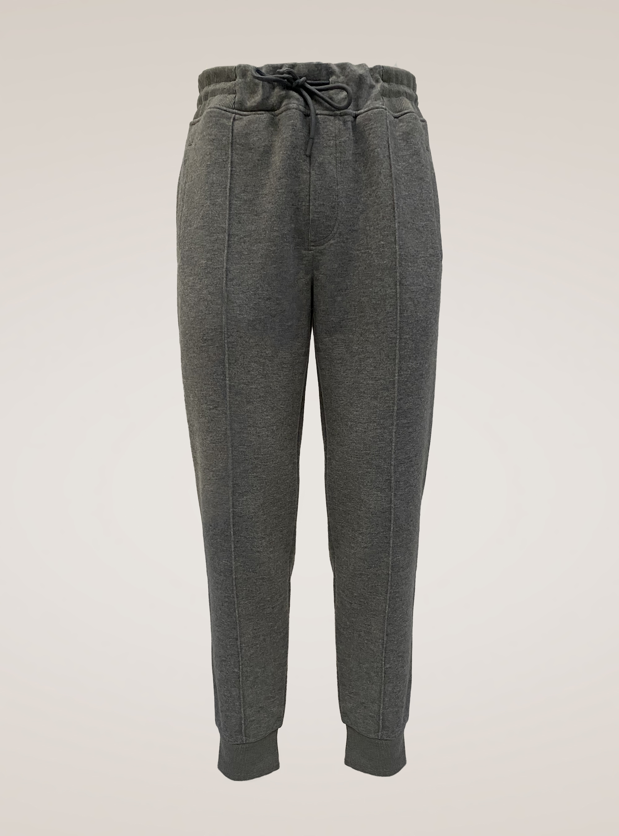 Cotton blend sweatshirt trousers, GREY