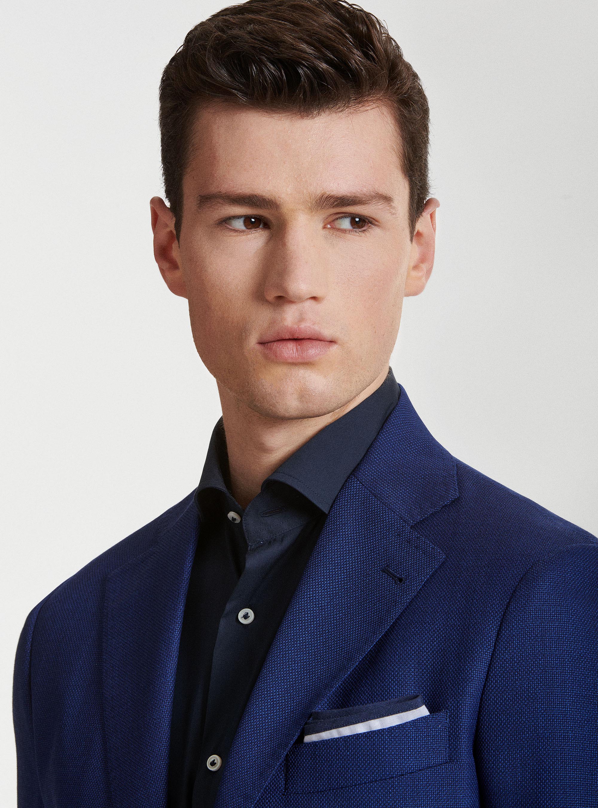 Americana de lana Vitale Barberis Canonico, AZUL MEDIO